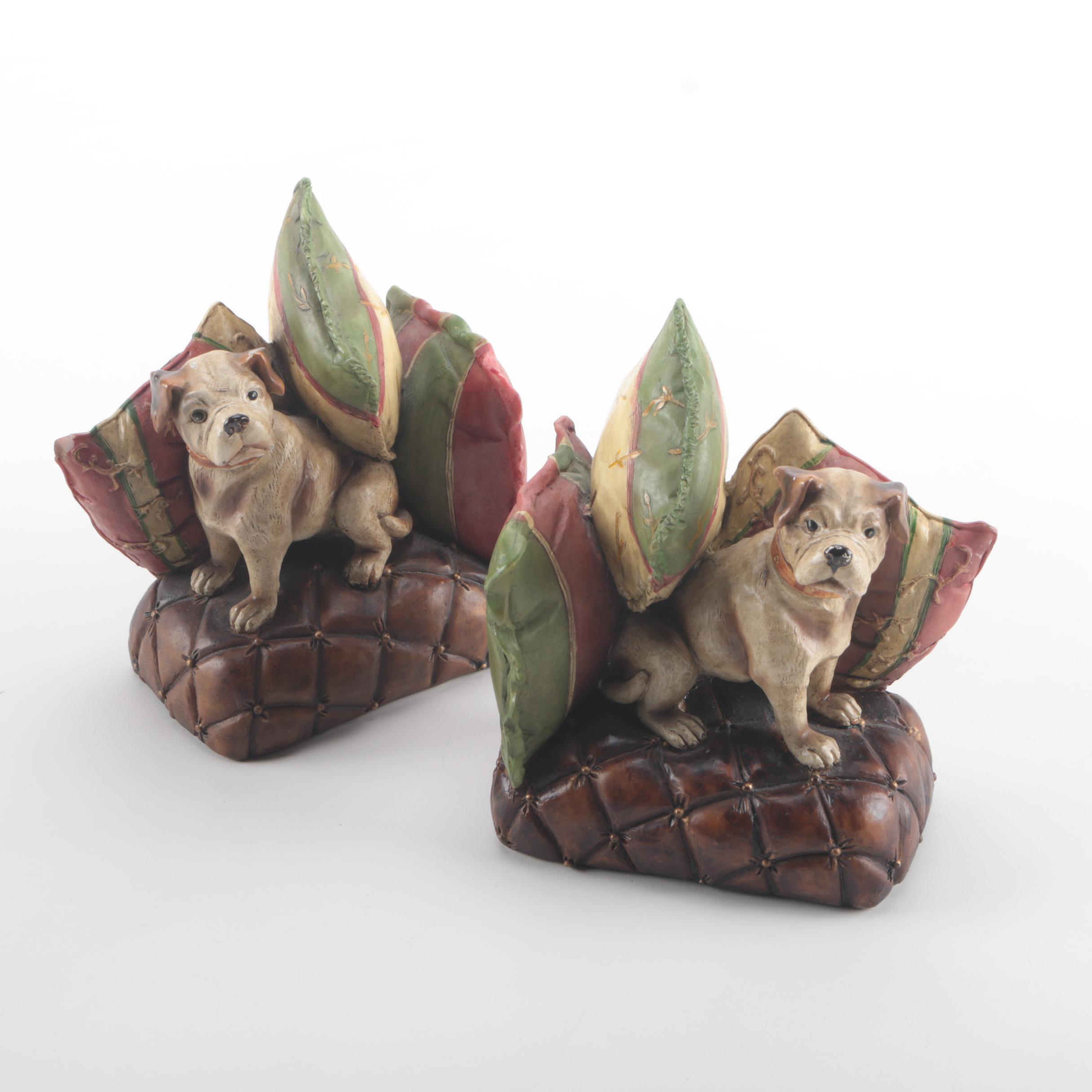 Dog and Pillow Bookends