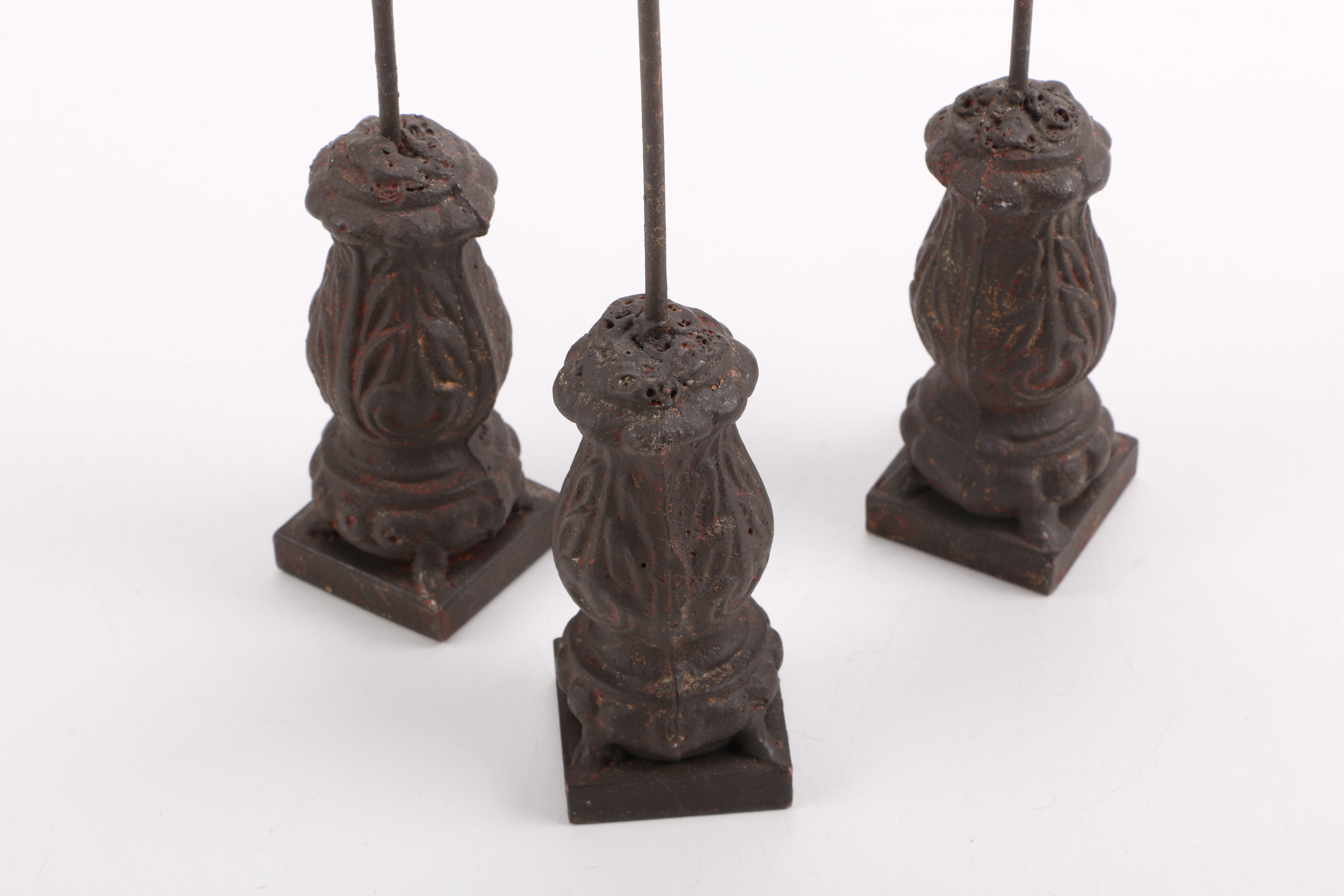 Metal Flowers and Fence Tops