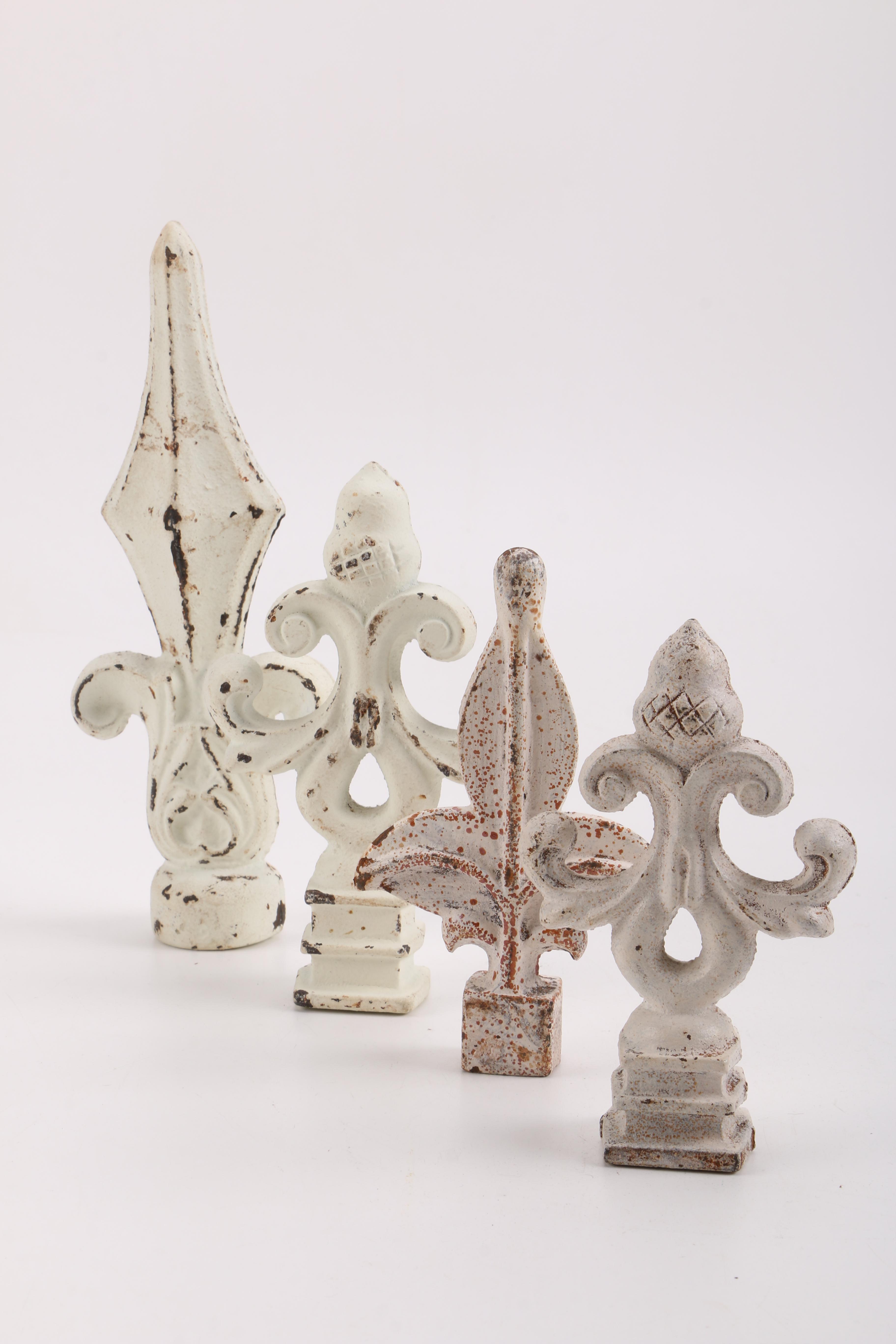 Metal Flowers and Fence Tops