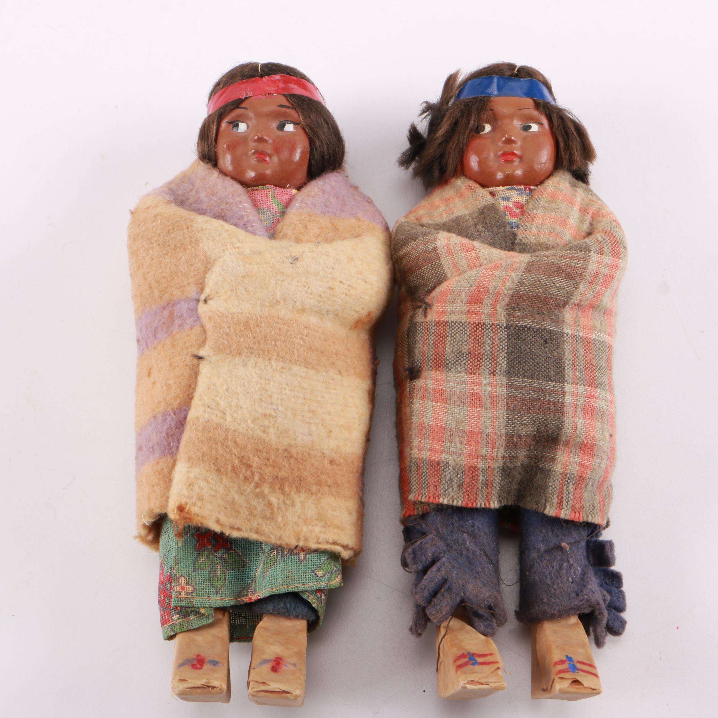 Vintage Hand Painted Dolls