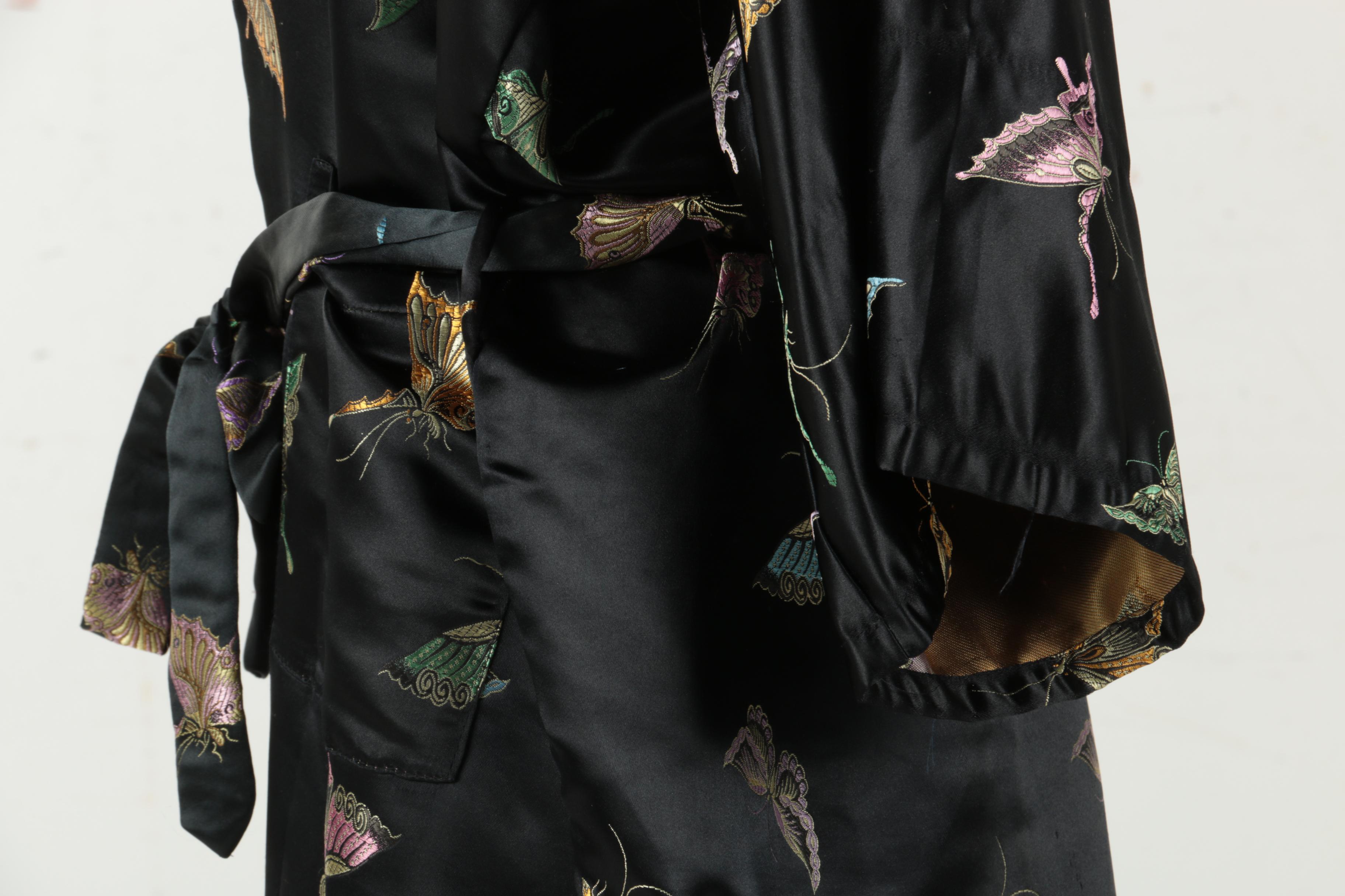 Silk Chinese Butterfly Pattern Robe