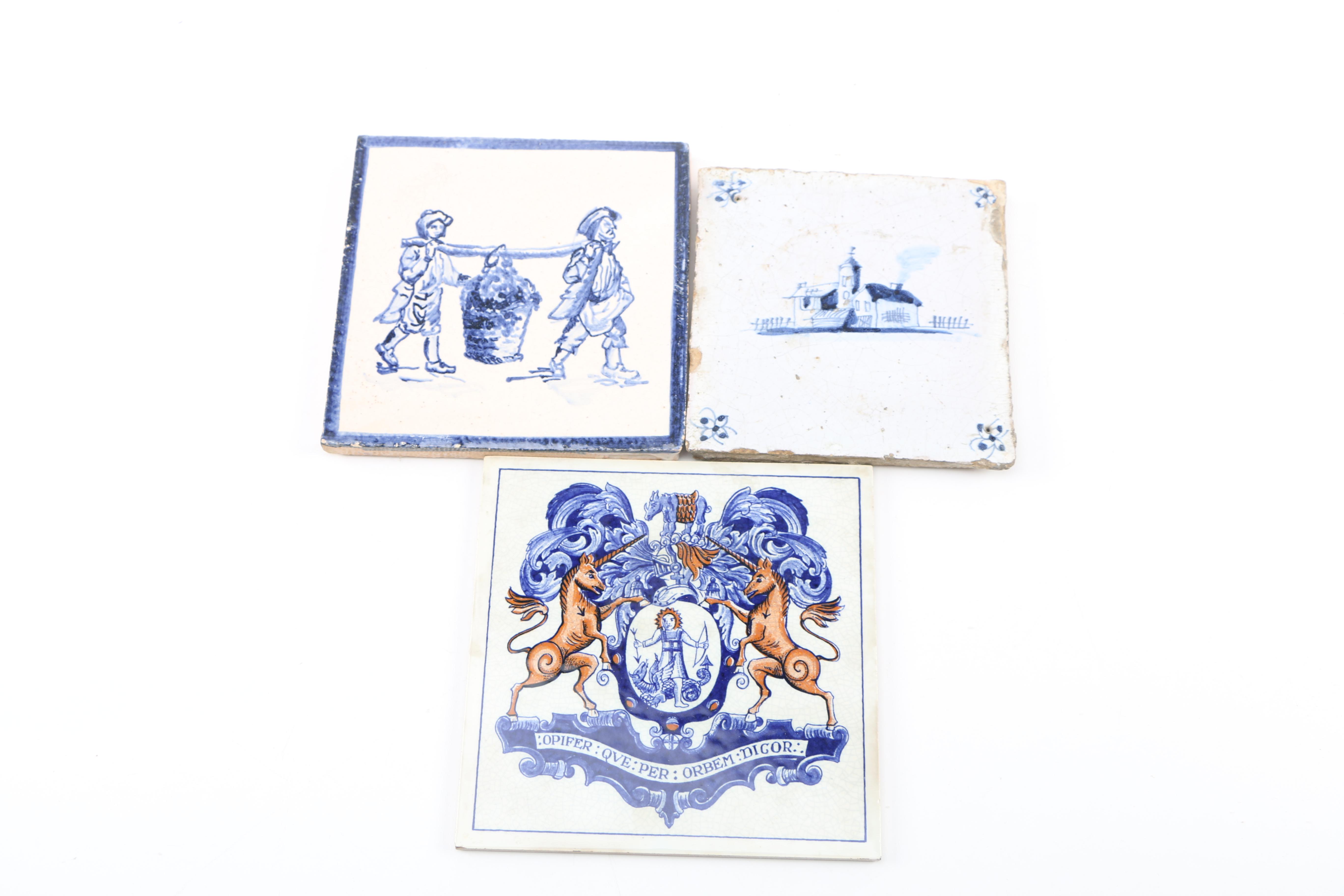 Antique and Vintage Delft Tiles