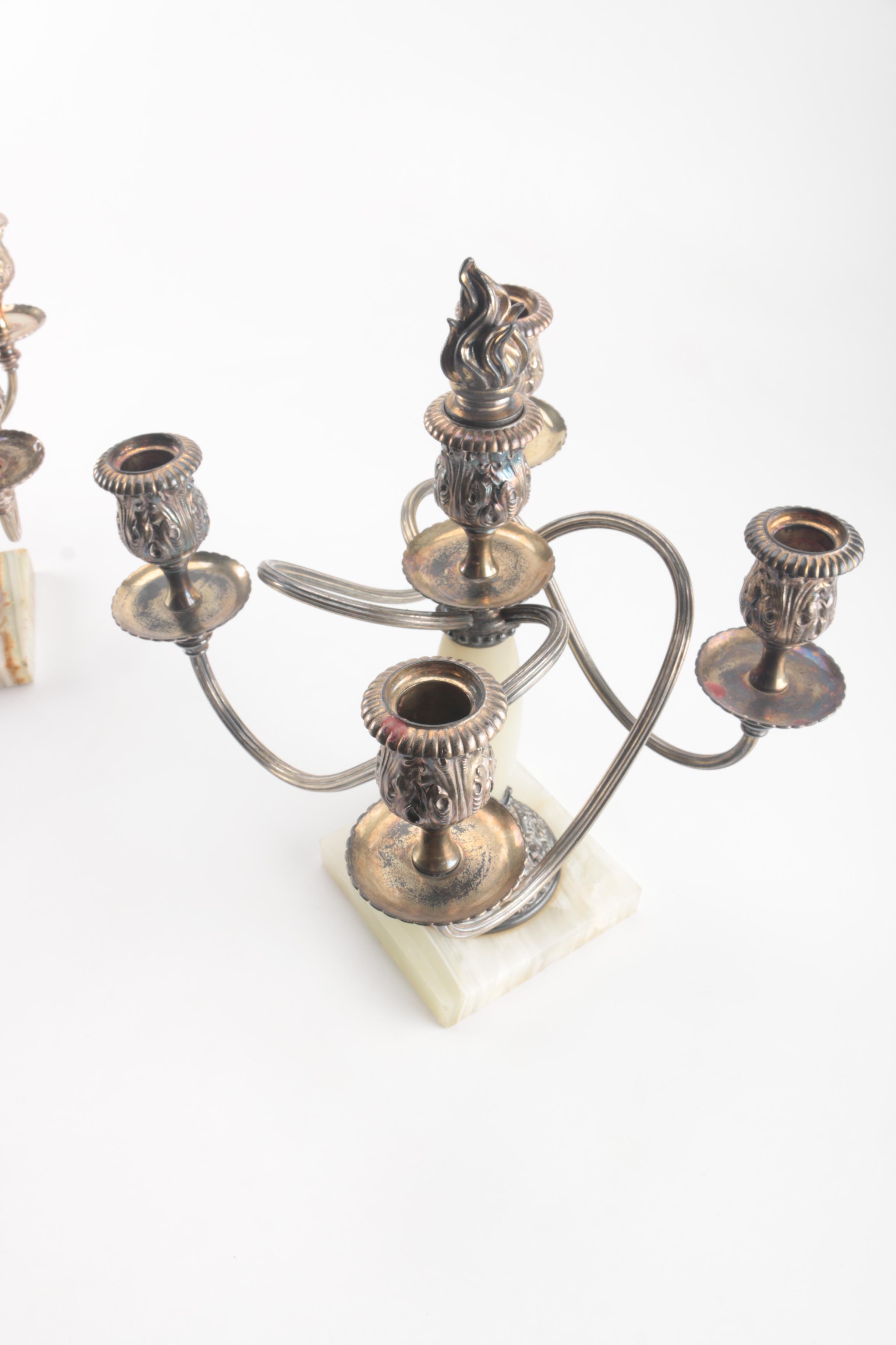 Agate Candelabras