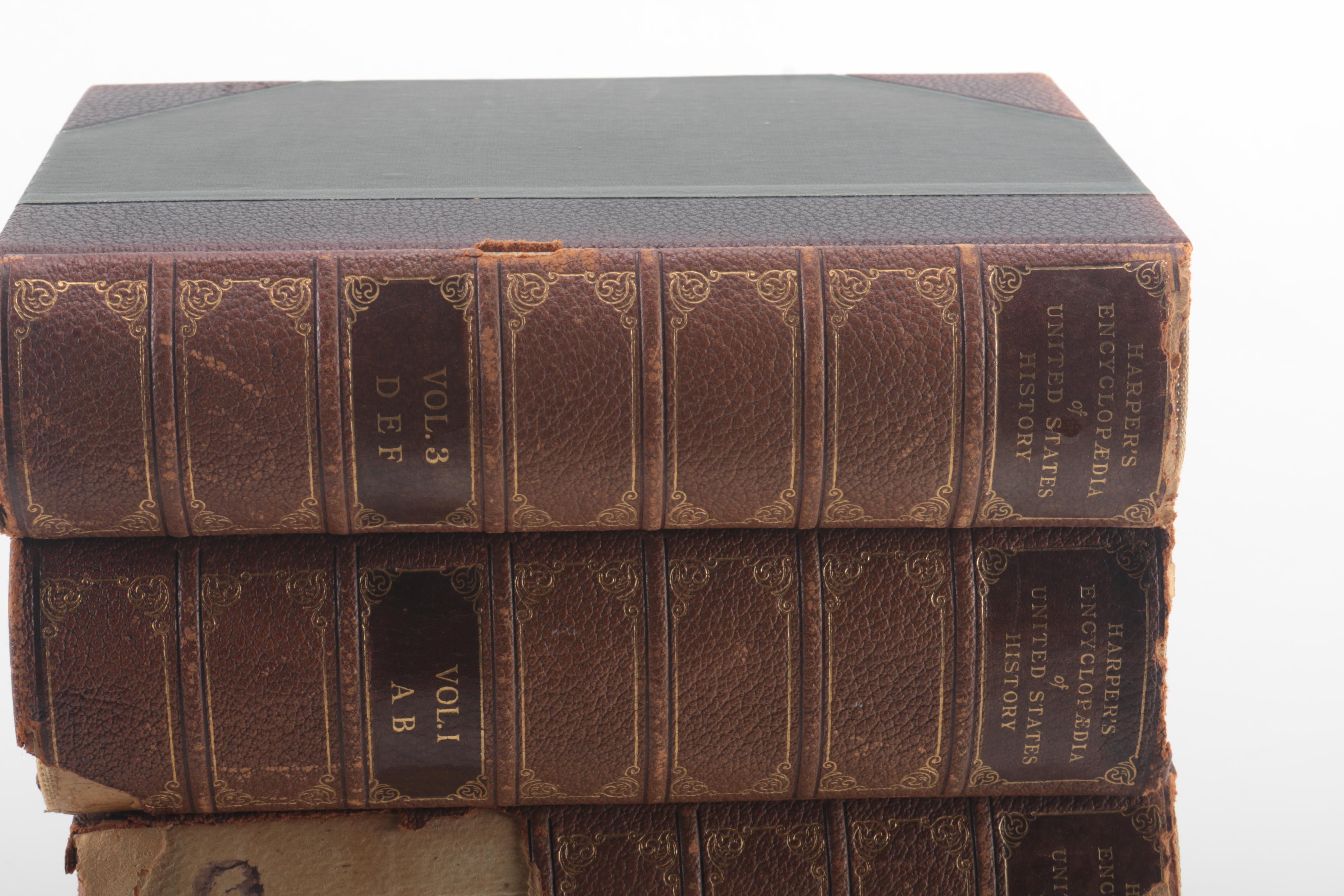 1901 "Harper's Encyclopedia of United States History Volumes I, II, IV, V, & X