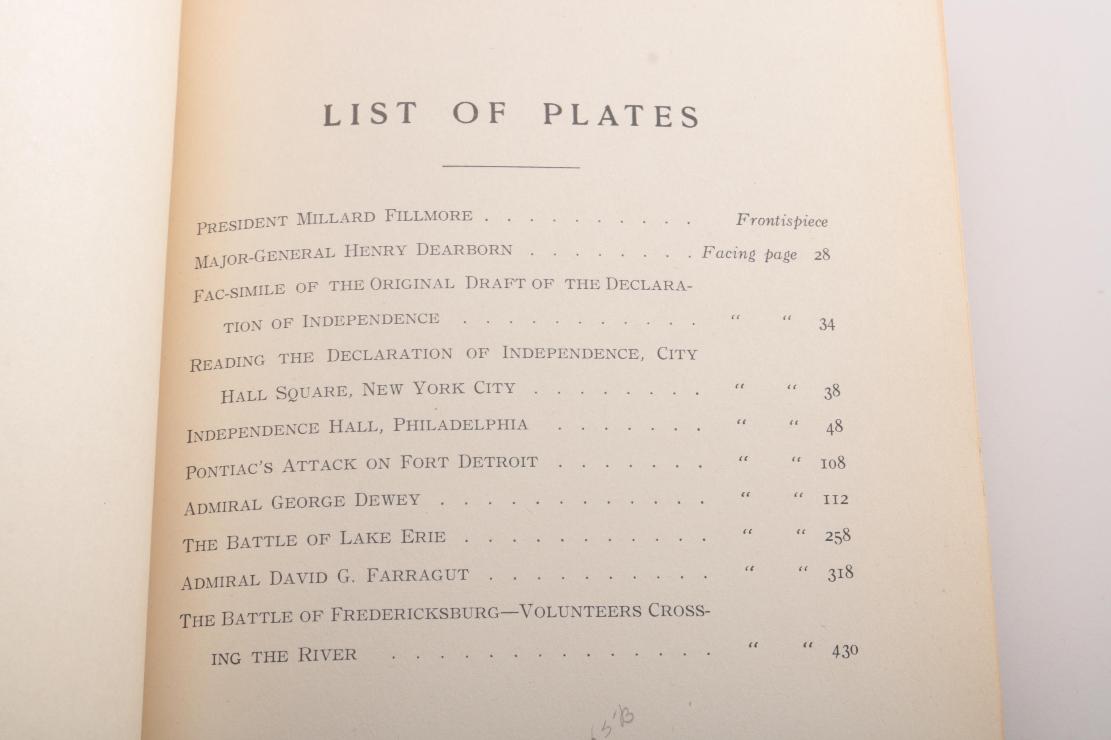 1901 "Harper's Encyclopedia of United States History Volumes I, II, IV, V, & X