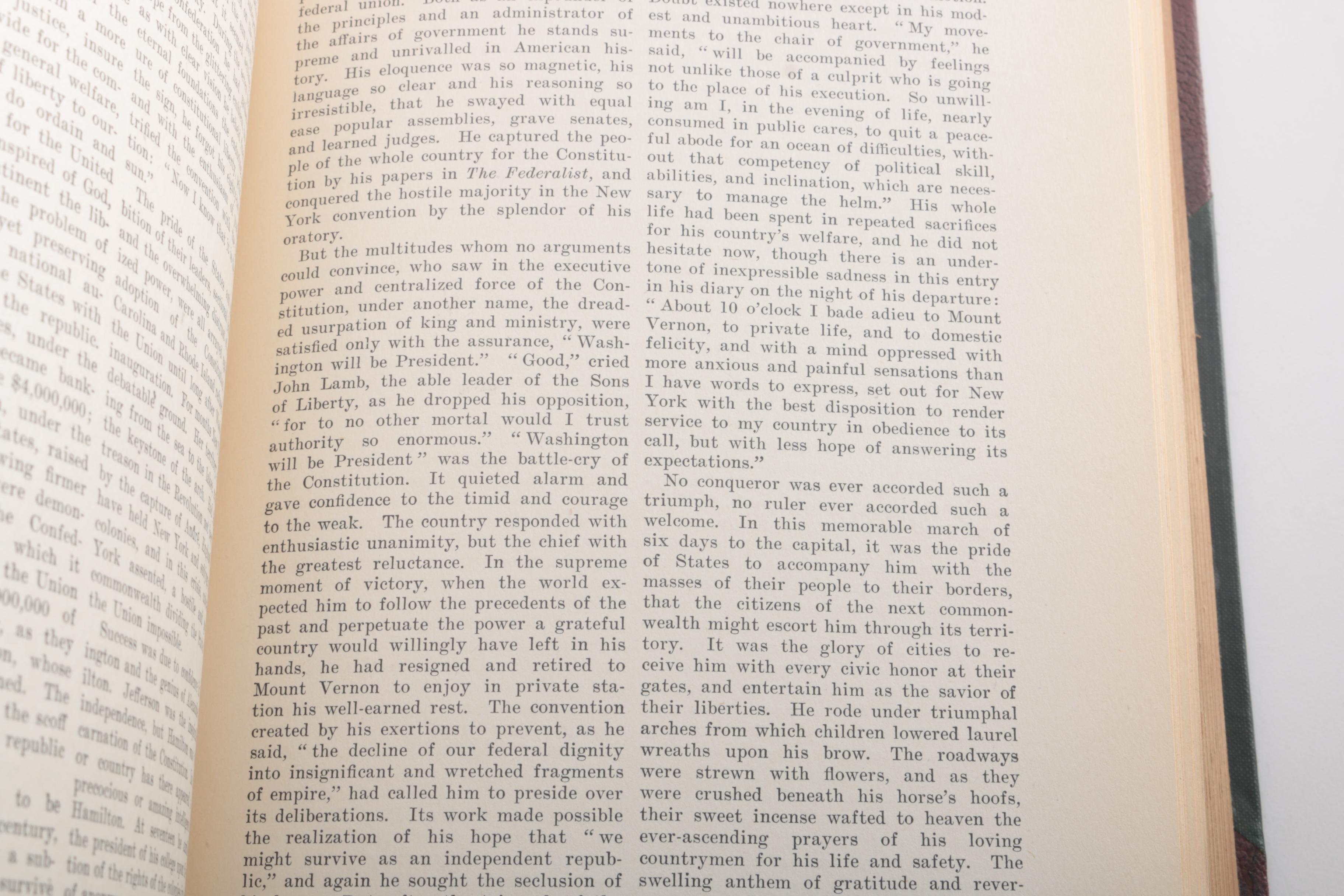 1901 "Harper's Encyclopedia of United States History Volumes I, II, IV, V, & X