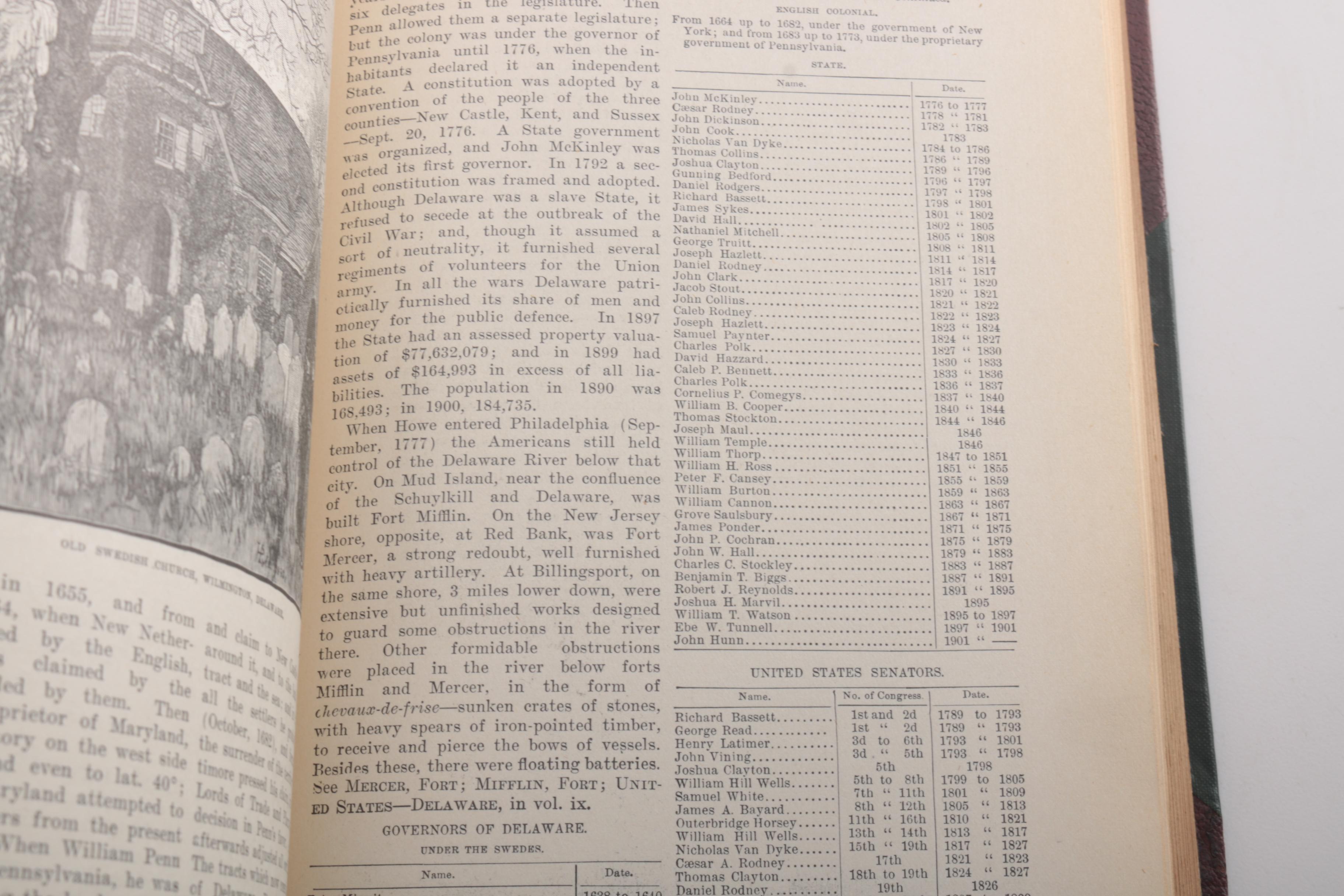 1901 "Harper's Encyclopedia of United States History Volumes I, II, IV, V, & X