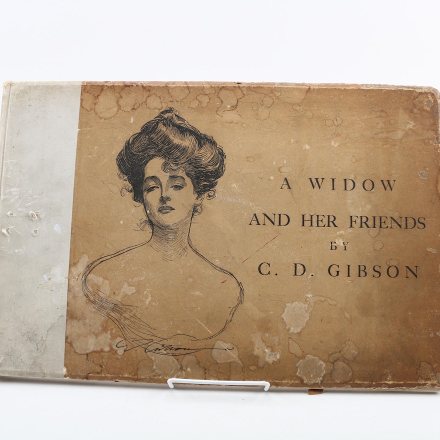 1901 First Edition "A Widow and Her Friends" by Charles Dana Gibson