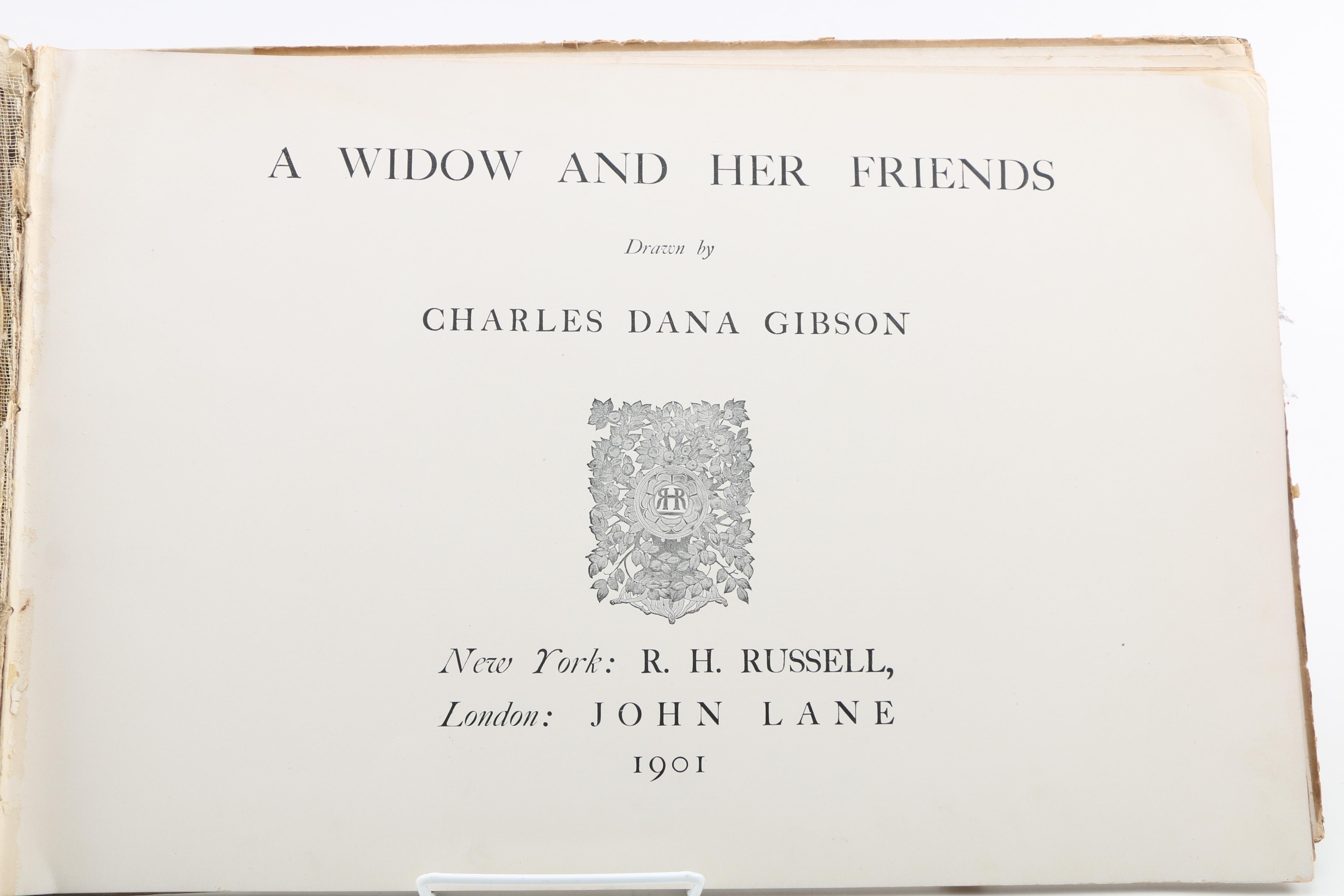1901 First Edition "A Widow and Her Friends" by Charles Dana Gibson