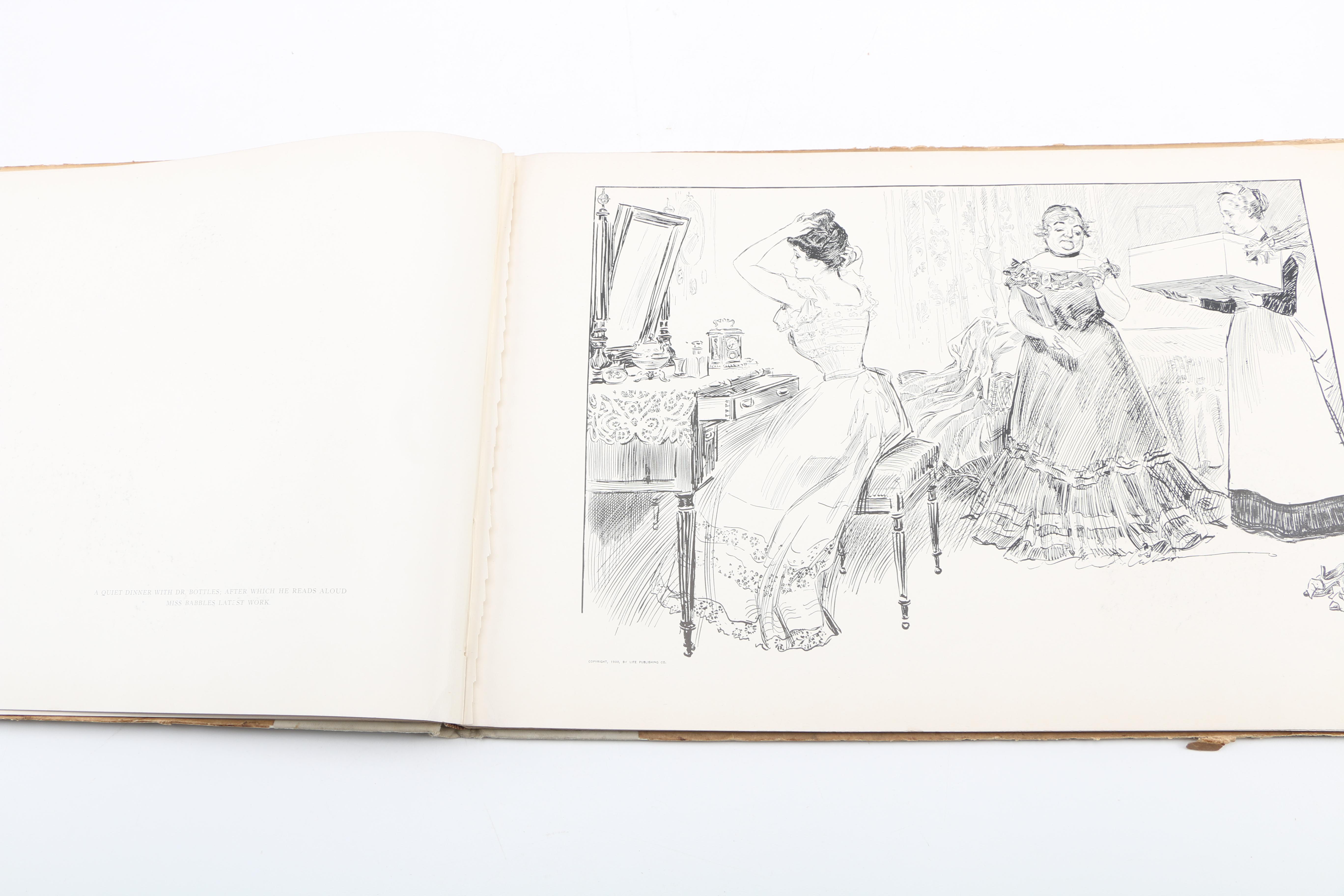 1901 First Edition "A Widow and Her Friends" by Charles Dana Gibson