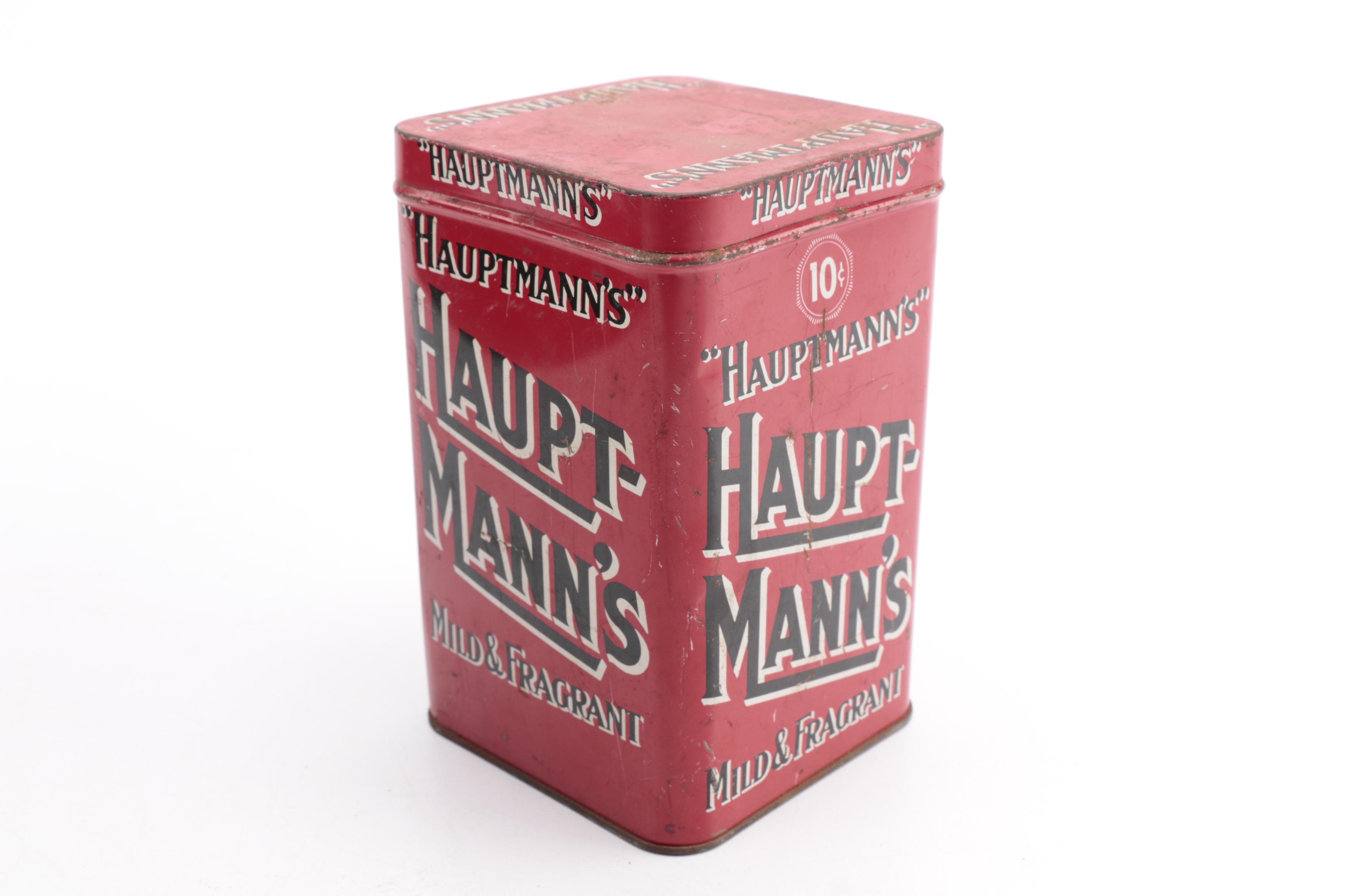 Vintage Cigar Tin and Feed Bin