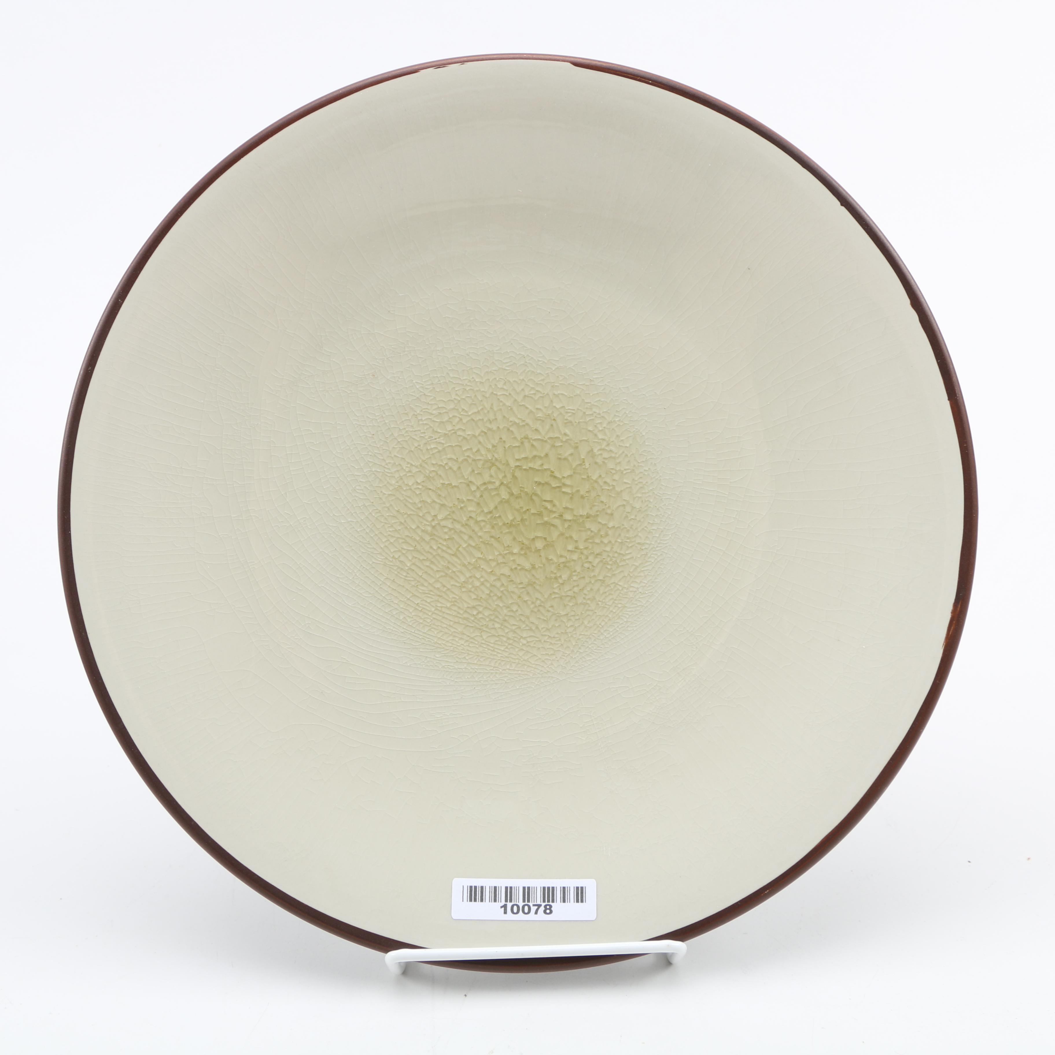 Three Plates, Ramekins and Saucers