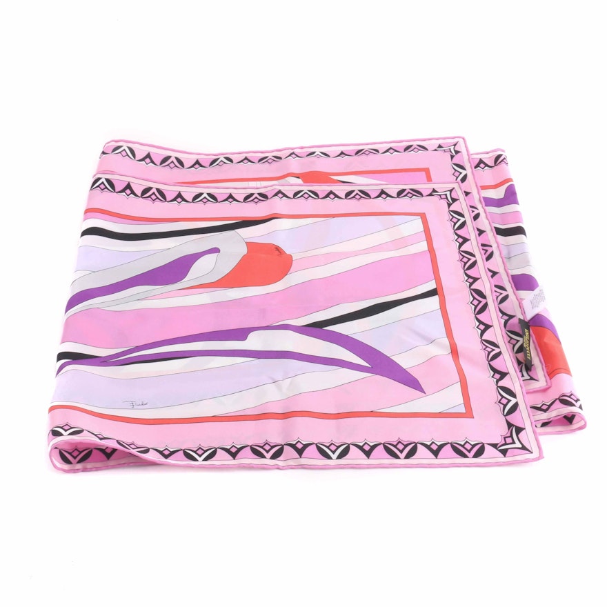 Emilio Pucci Scarf With Butterfly Design