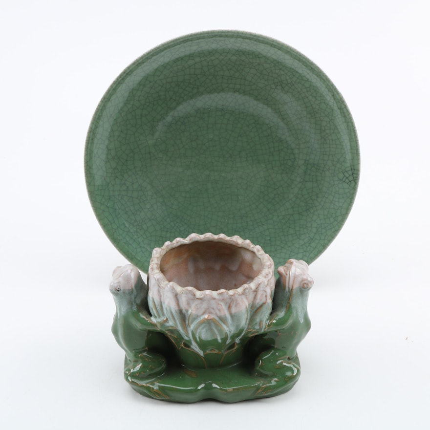 East Asian Green Ceramic Tableware