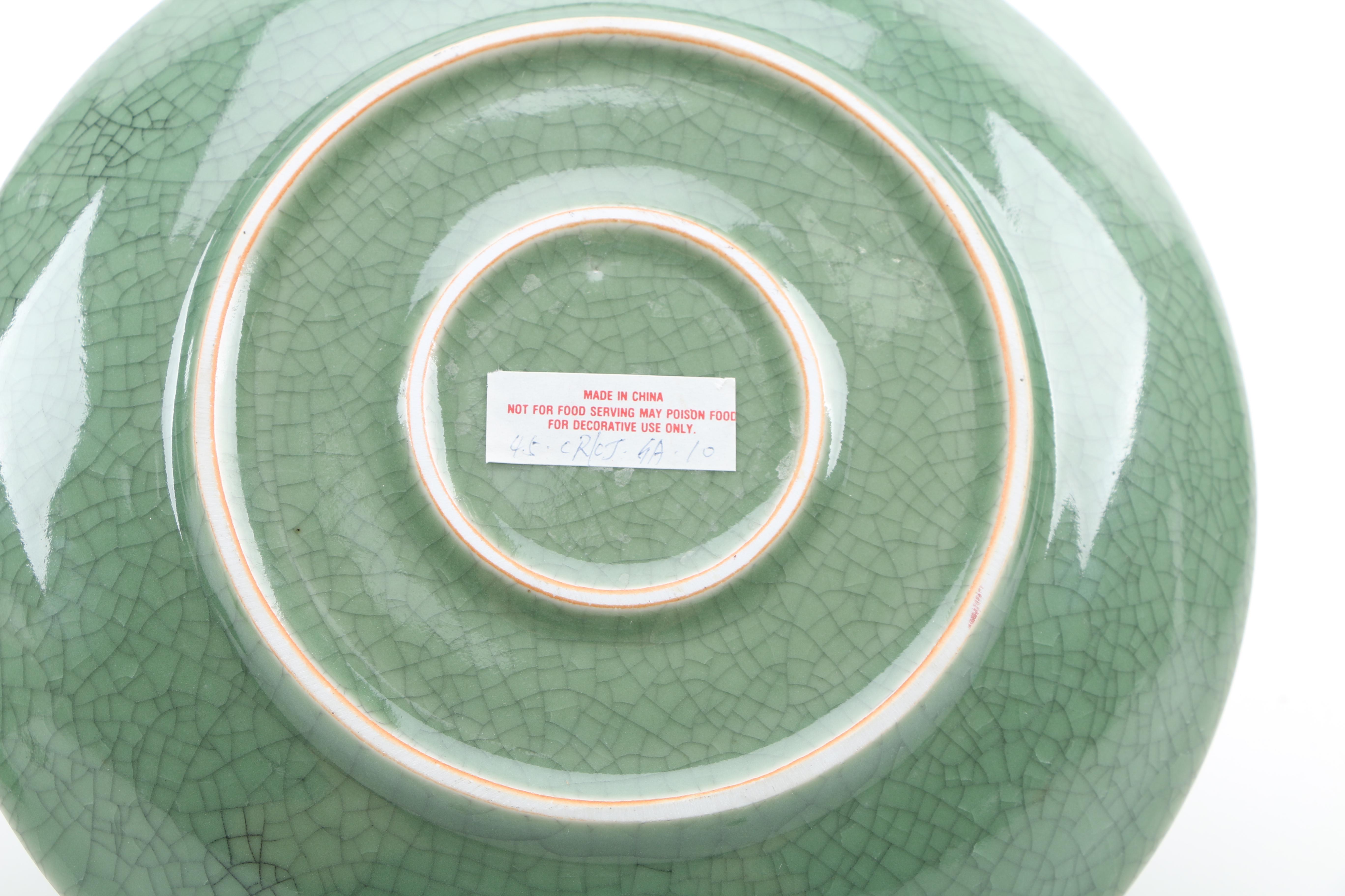 East Asian Green Ceramic Tableware