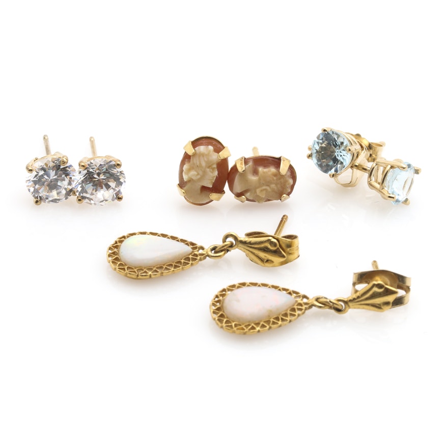 14K Yellow Gold Earring Assortment