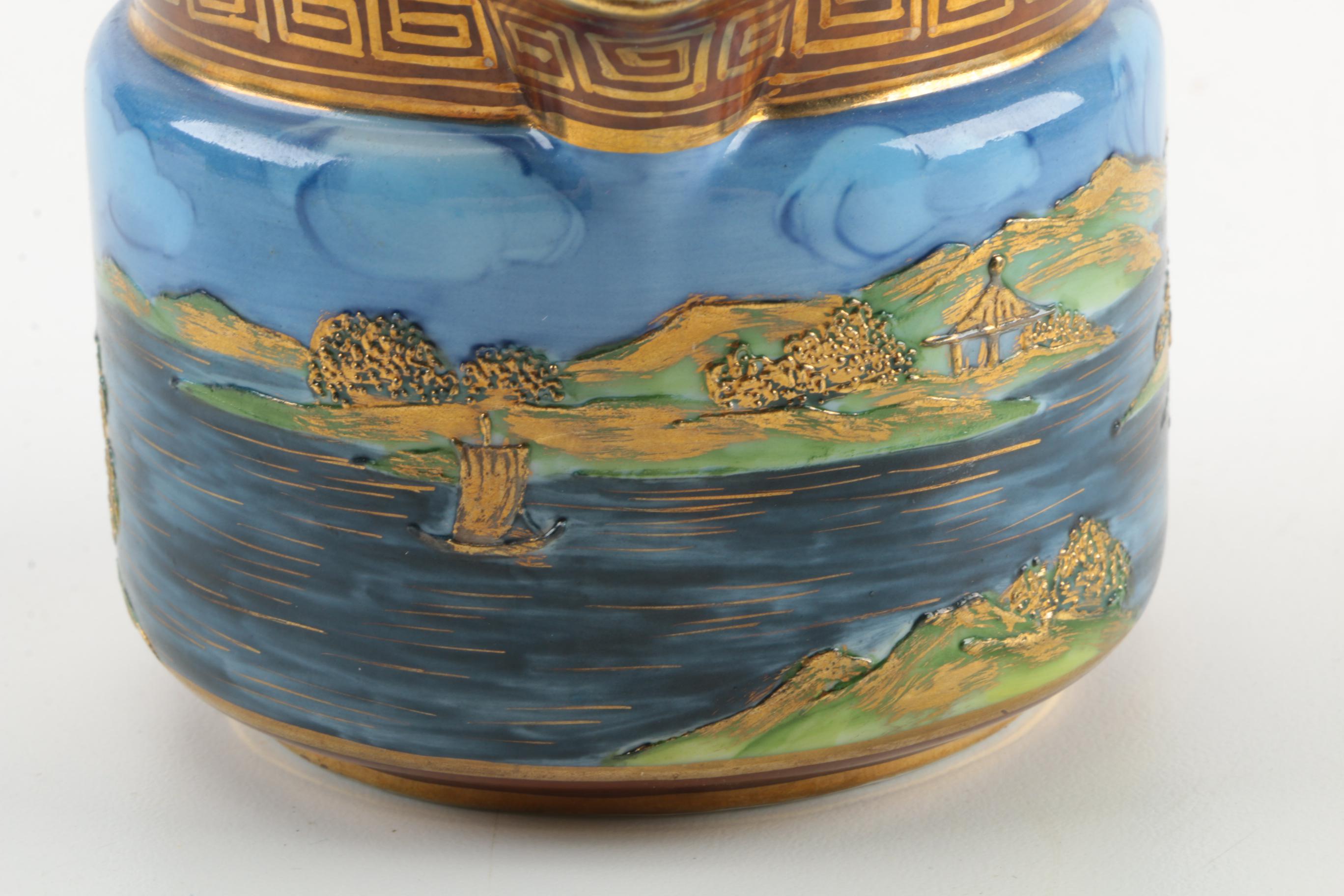 Nippon Hand Painted Moriage Porcelain Tea Set