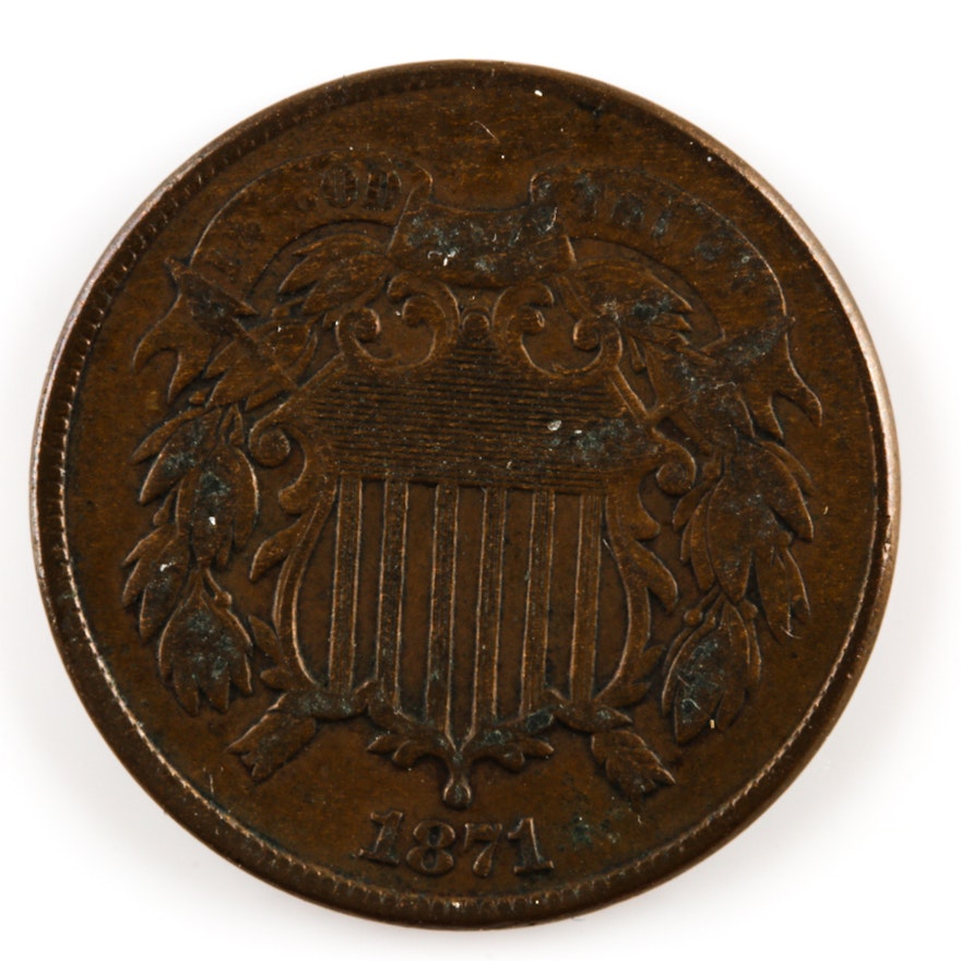 1871 Two Cent Coin
