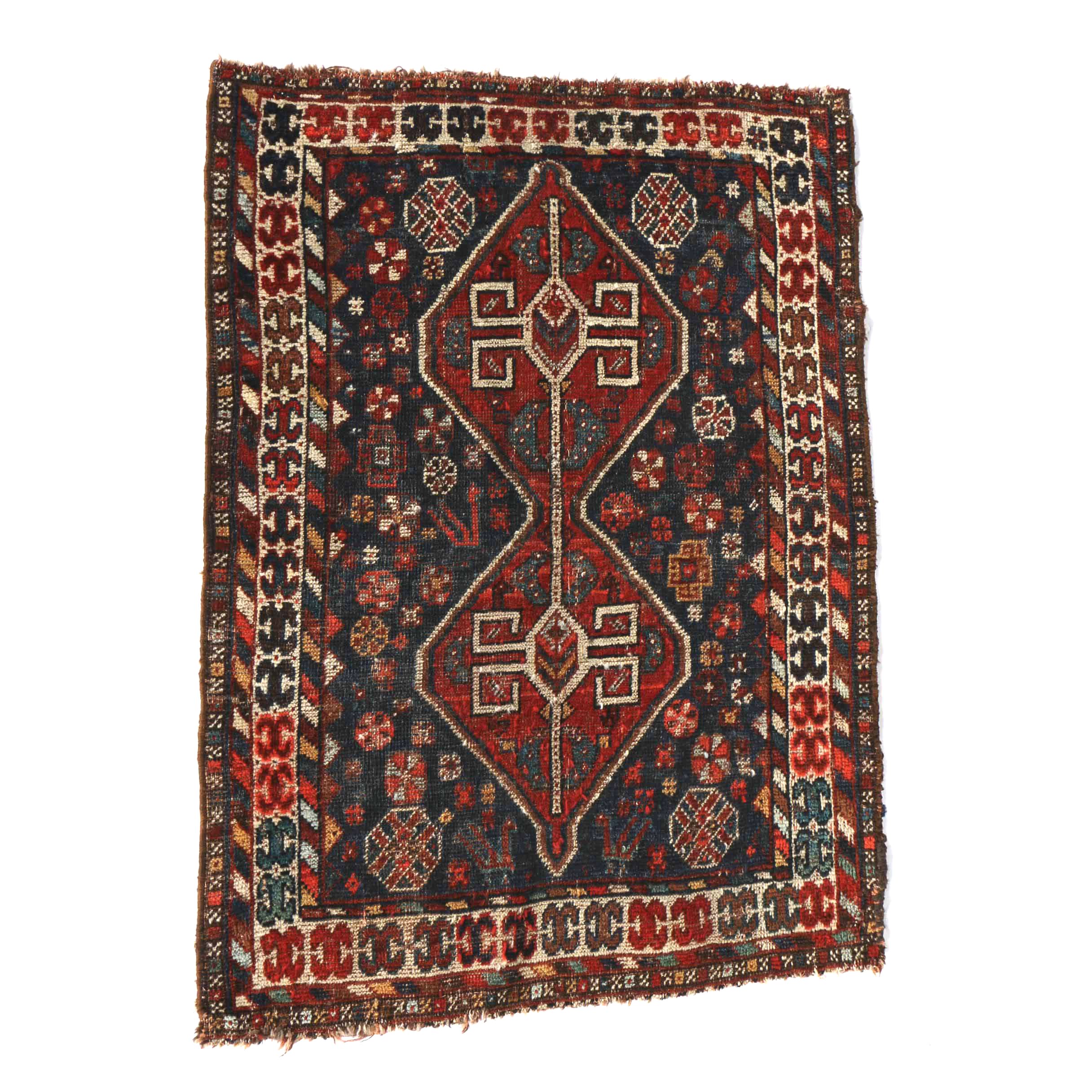 Hand-Knotted Qashqai Wool Accent Rug
