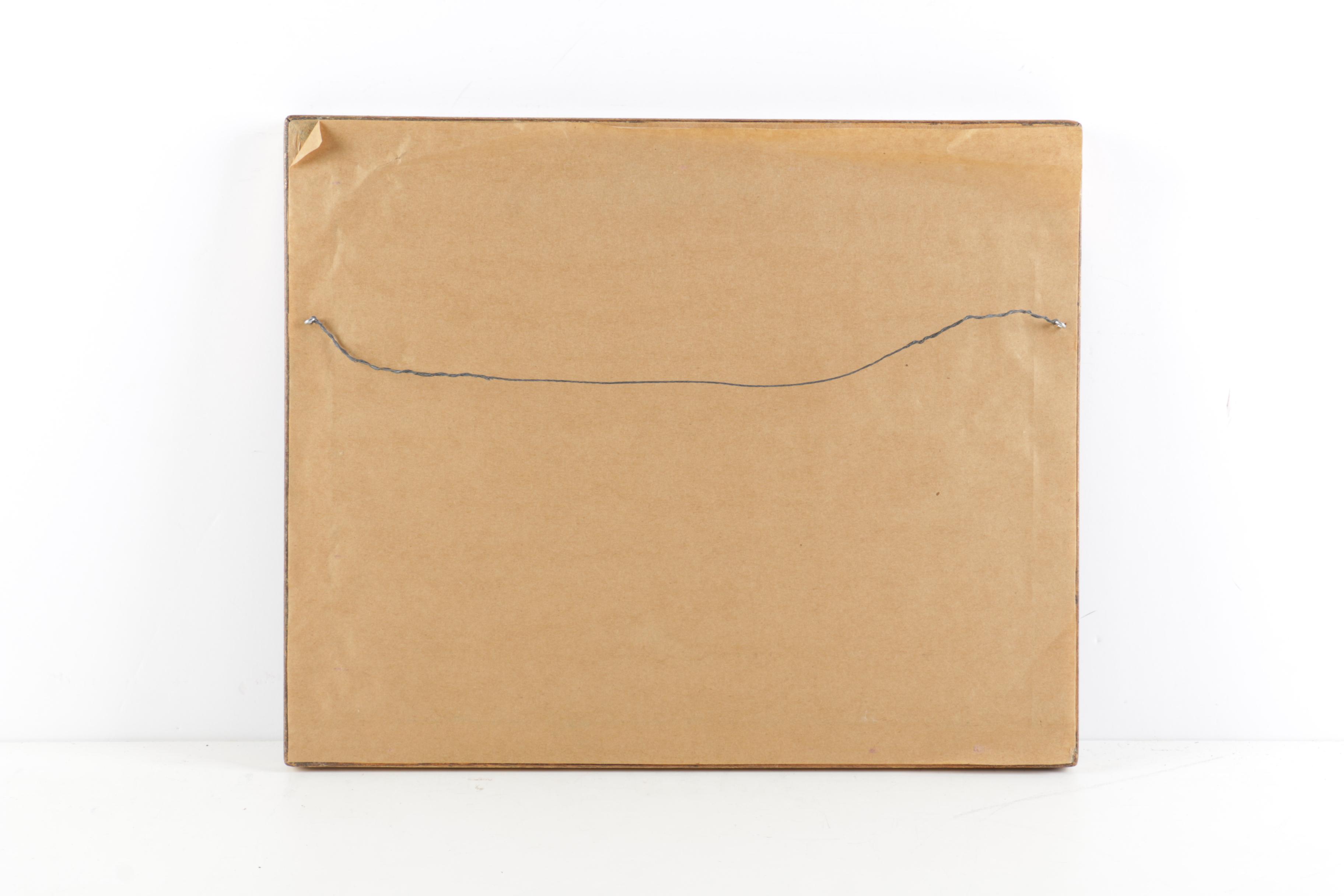 1977 Anton Weiss Watercolor and Ink on Paper