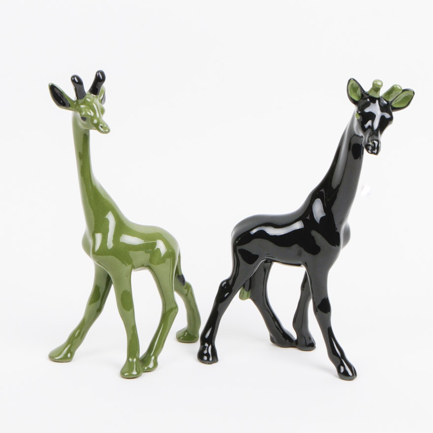 Vintage Ceramic Giraffe Figurines