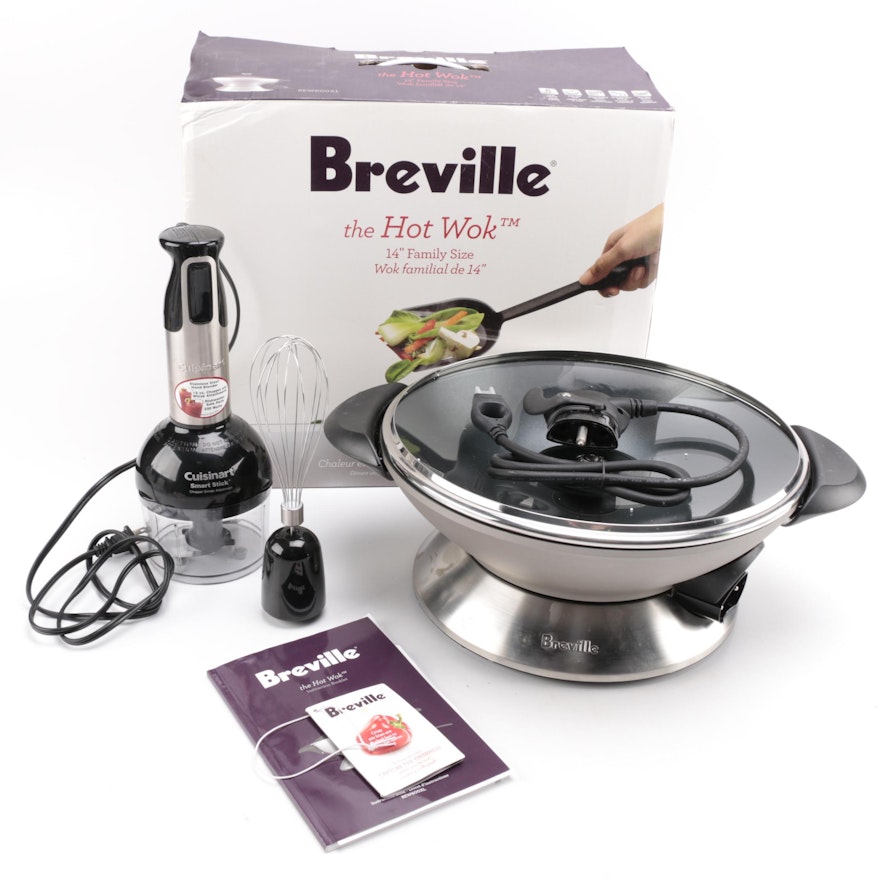 Breville Hot Wok With Cuisinart Hand Blender