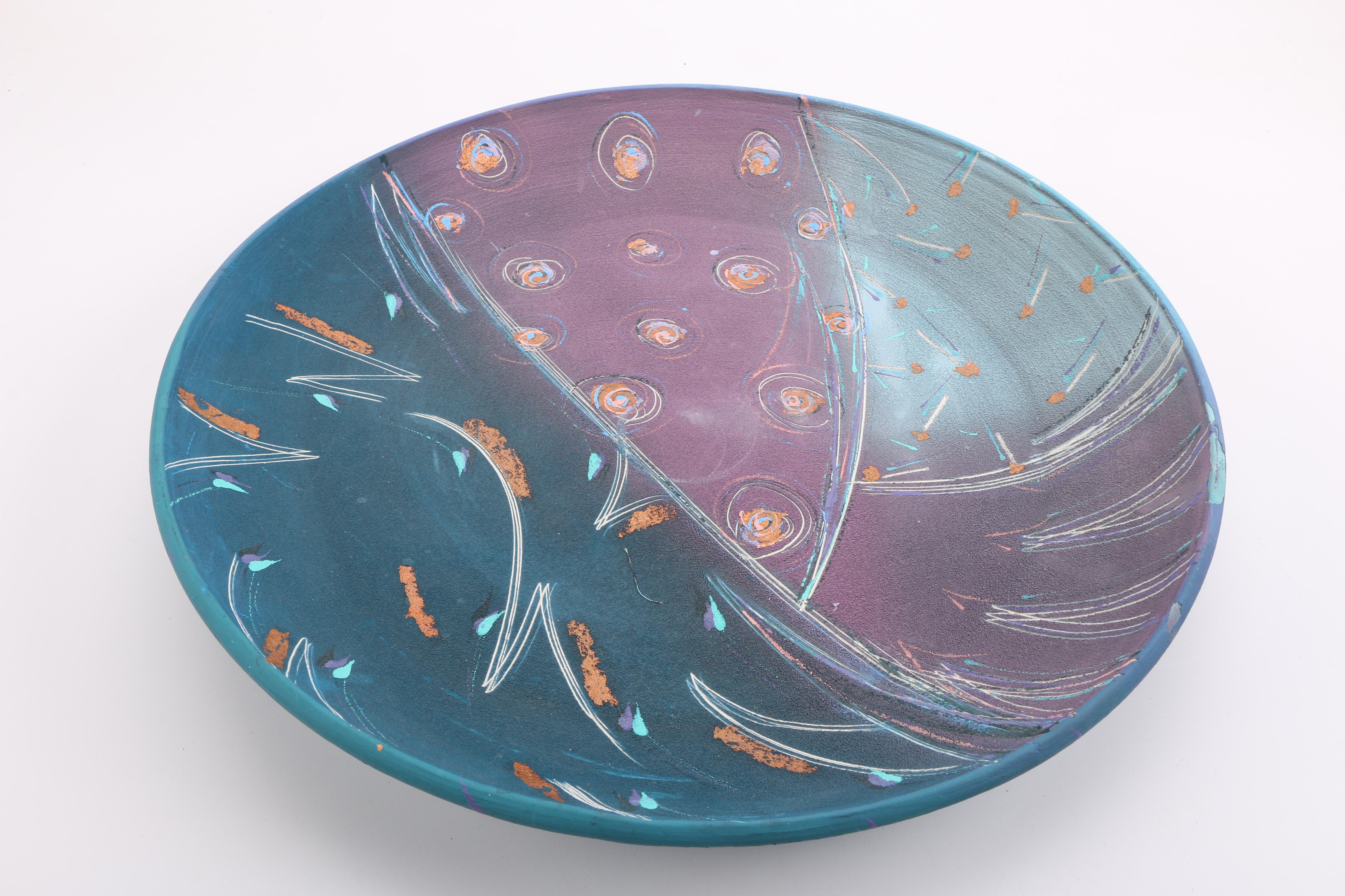 Laura Ross Hand Thrown Stoneware Art Pottery Bowl