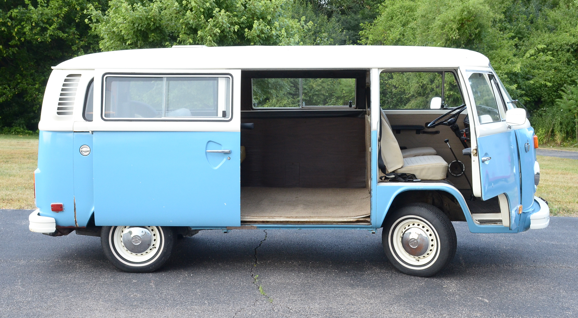 1974 Sky Blue Volkswagen Minibus