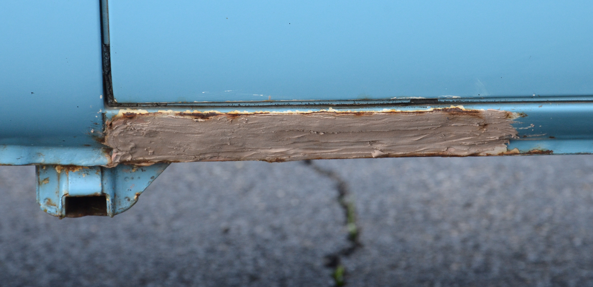 1974 Sky Blue Volkswagen Minibus