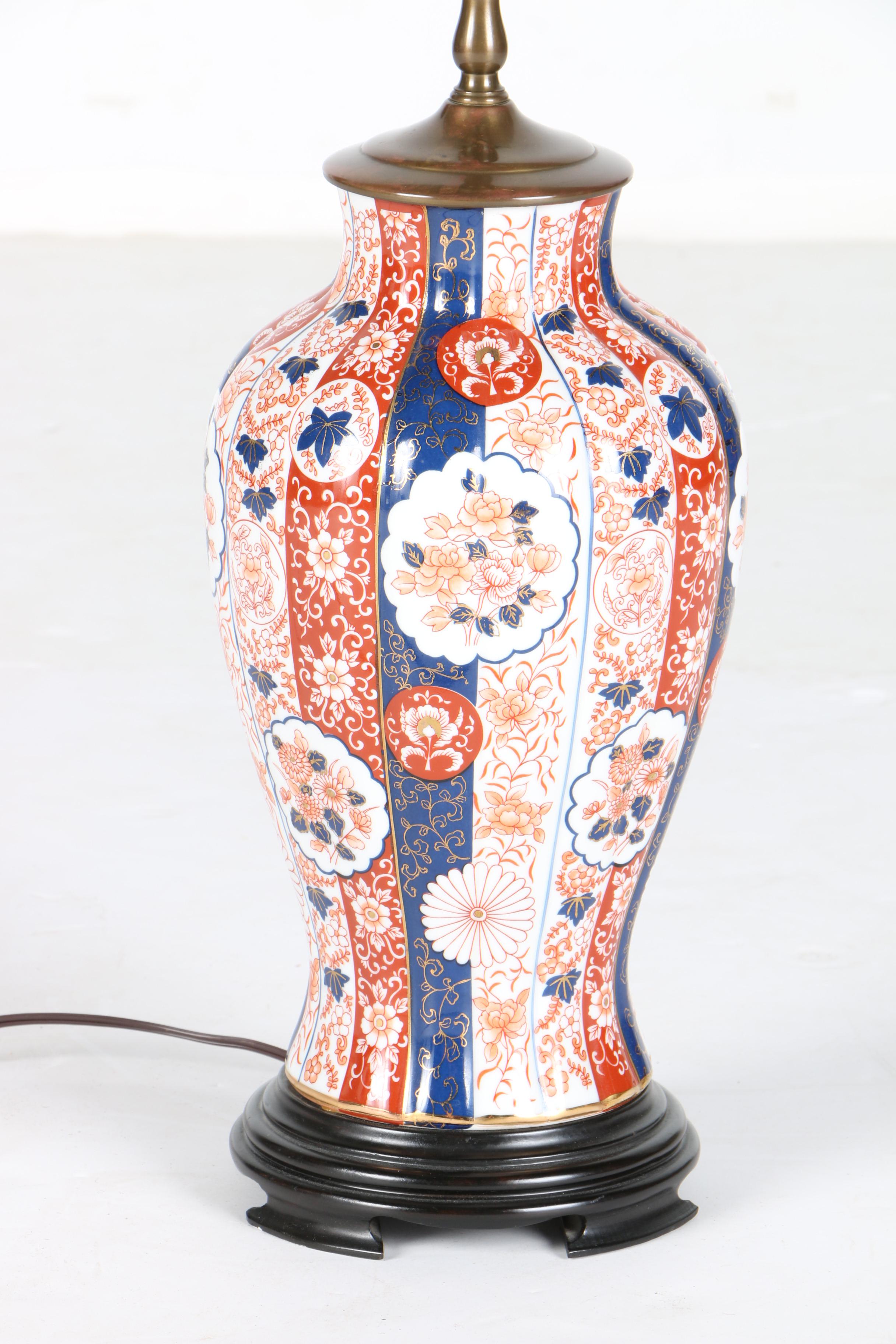 Japanese Porcelain Table Lamp