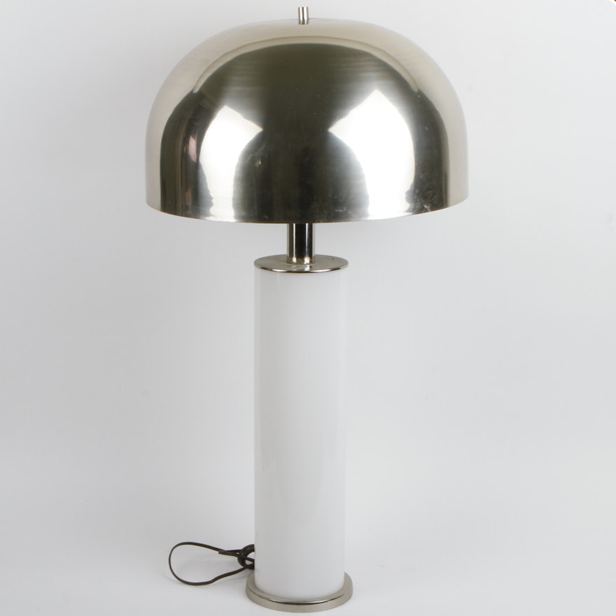 Retro Style Table Lamp with Metal Shade