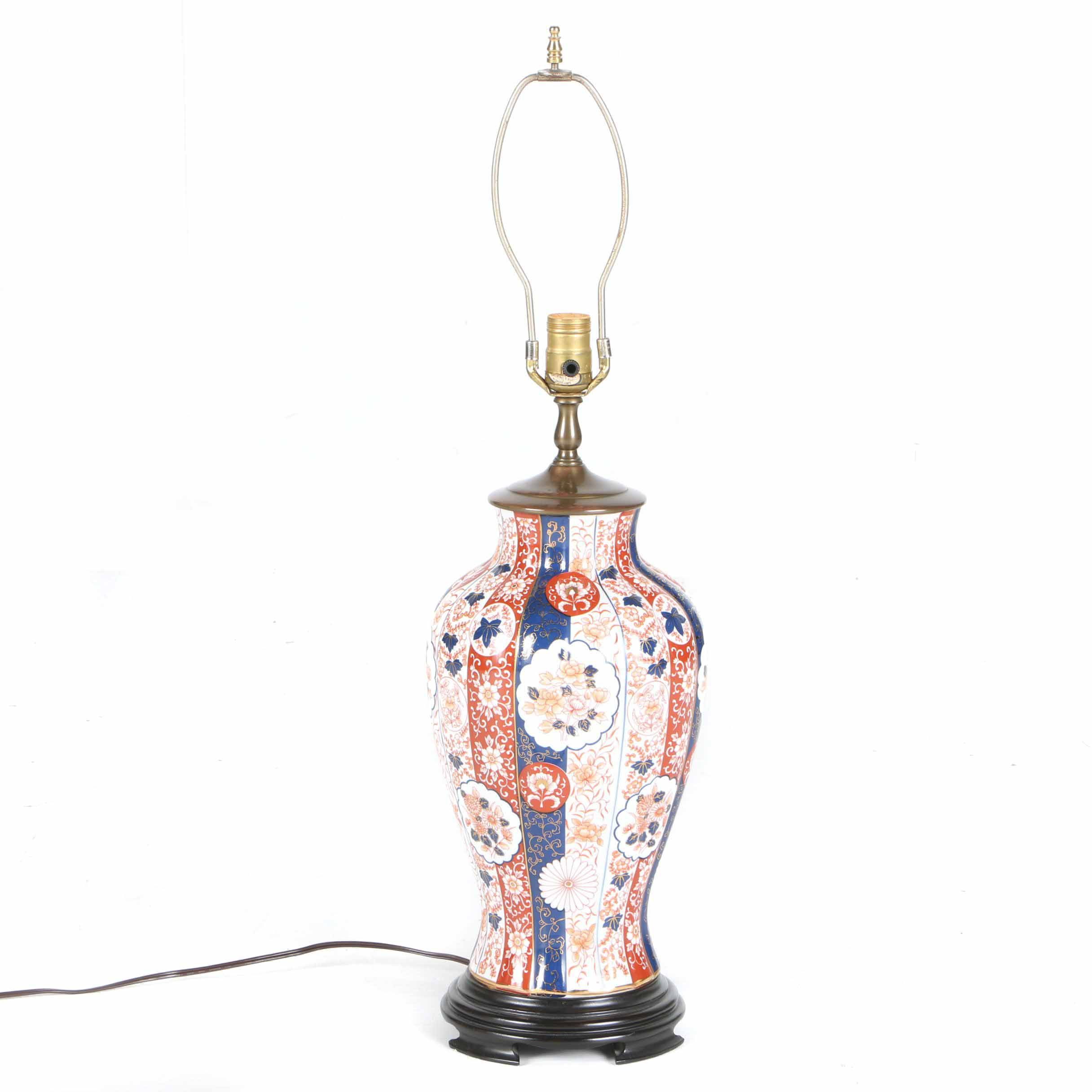 Japanese Porcelain Table Lamp