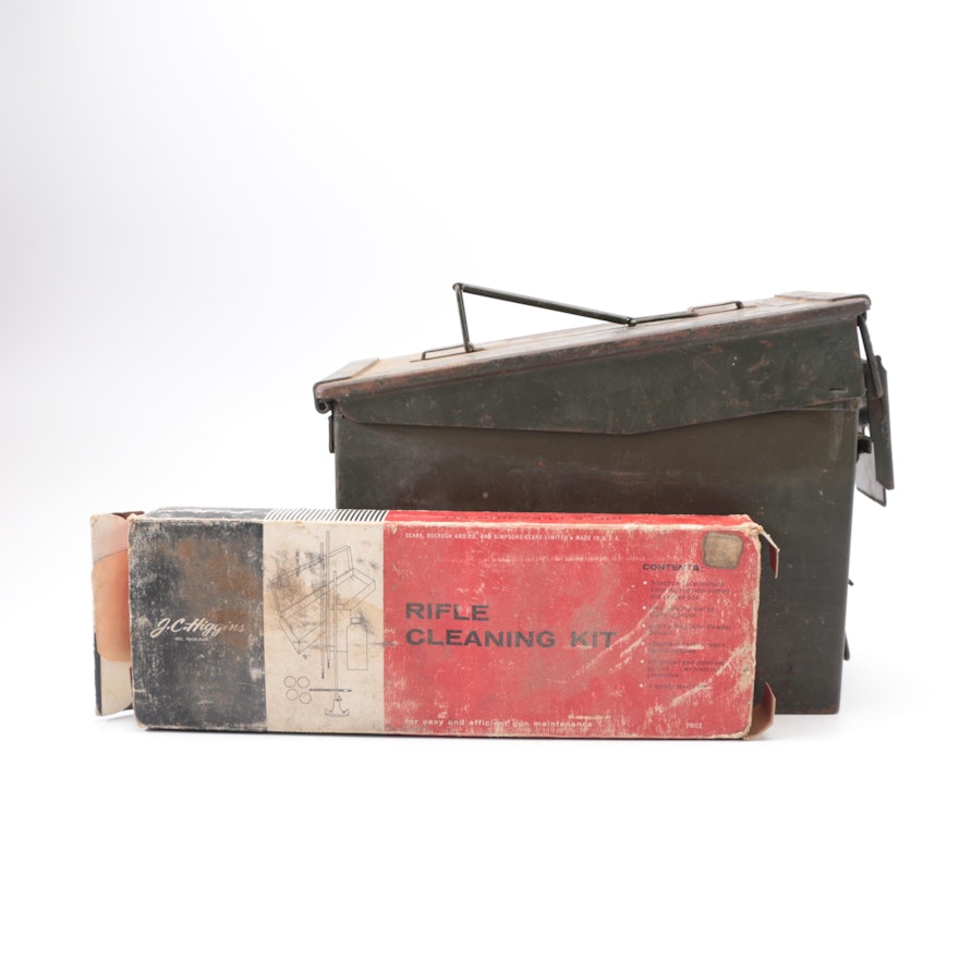 Ammo Box and Rifle Cleaning Kit Box
