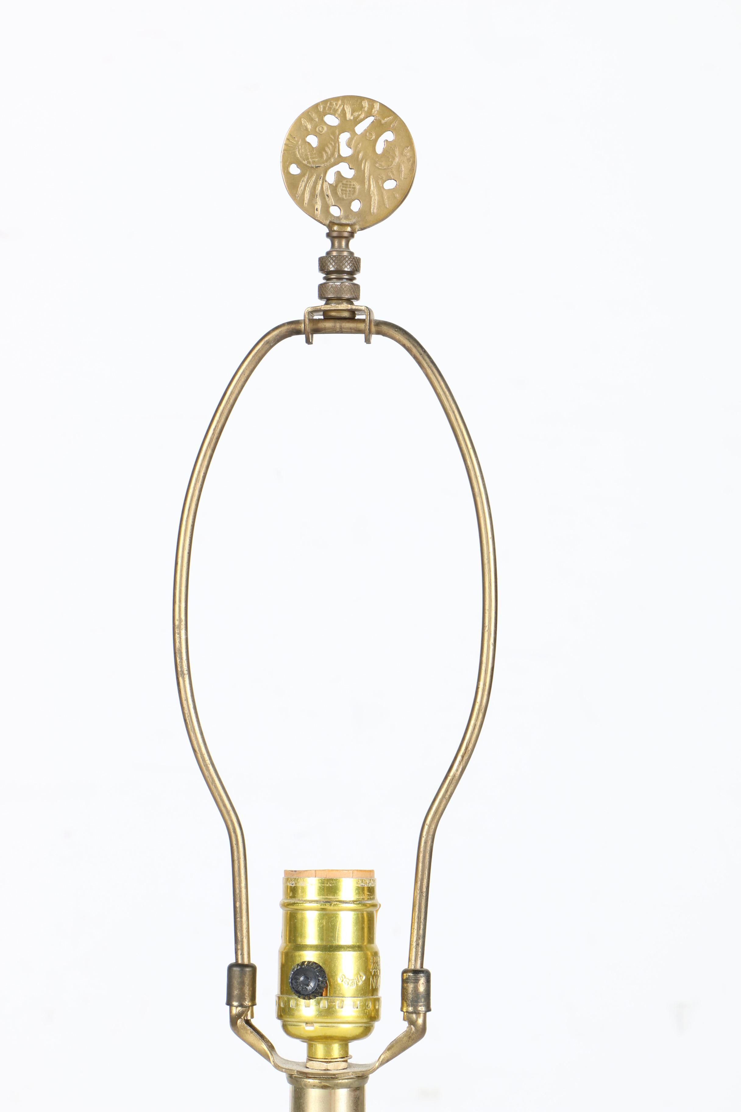 Brass Candlestick Lamp