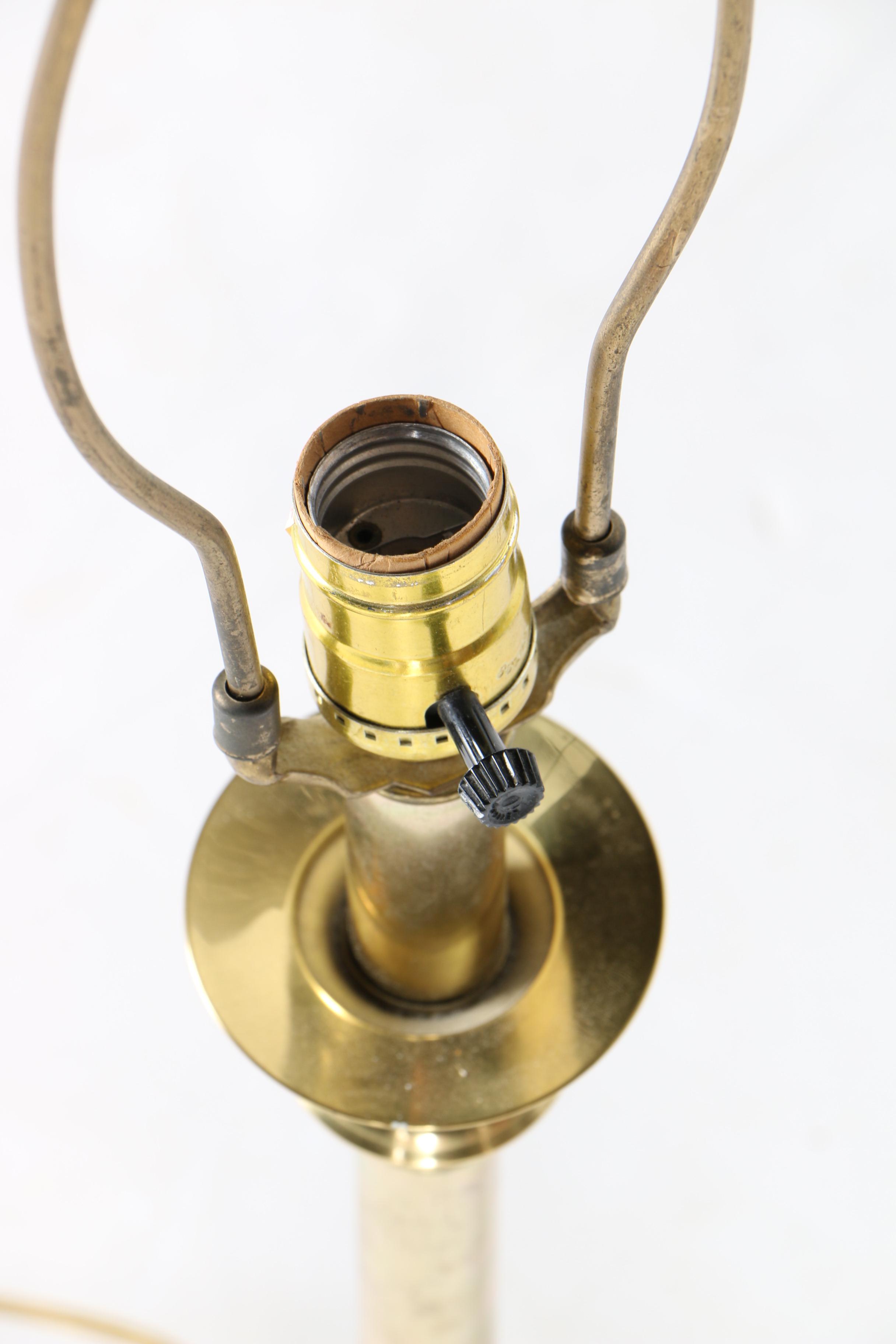 Brass Candlestick Lamp