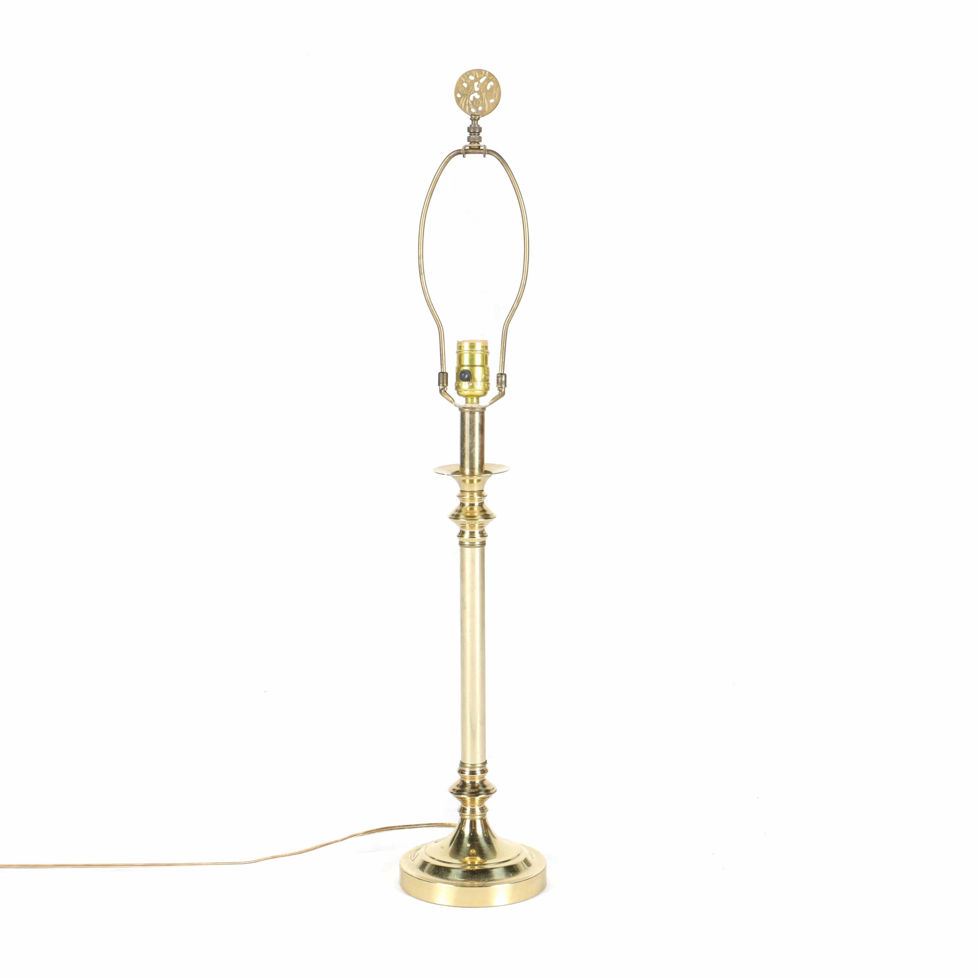 Brass Candlestick Lamp
