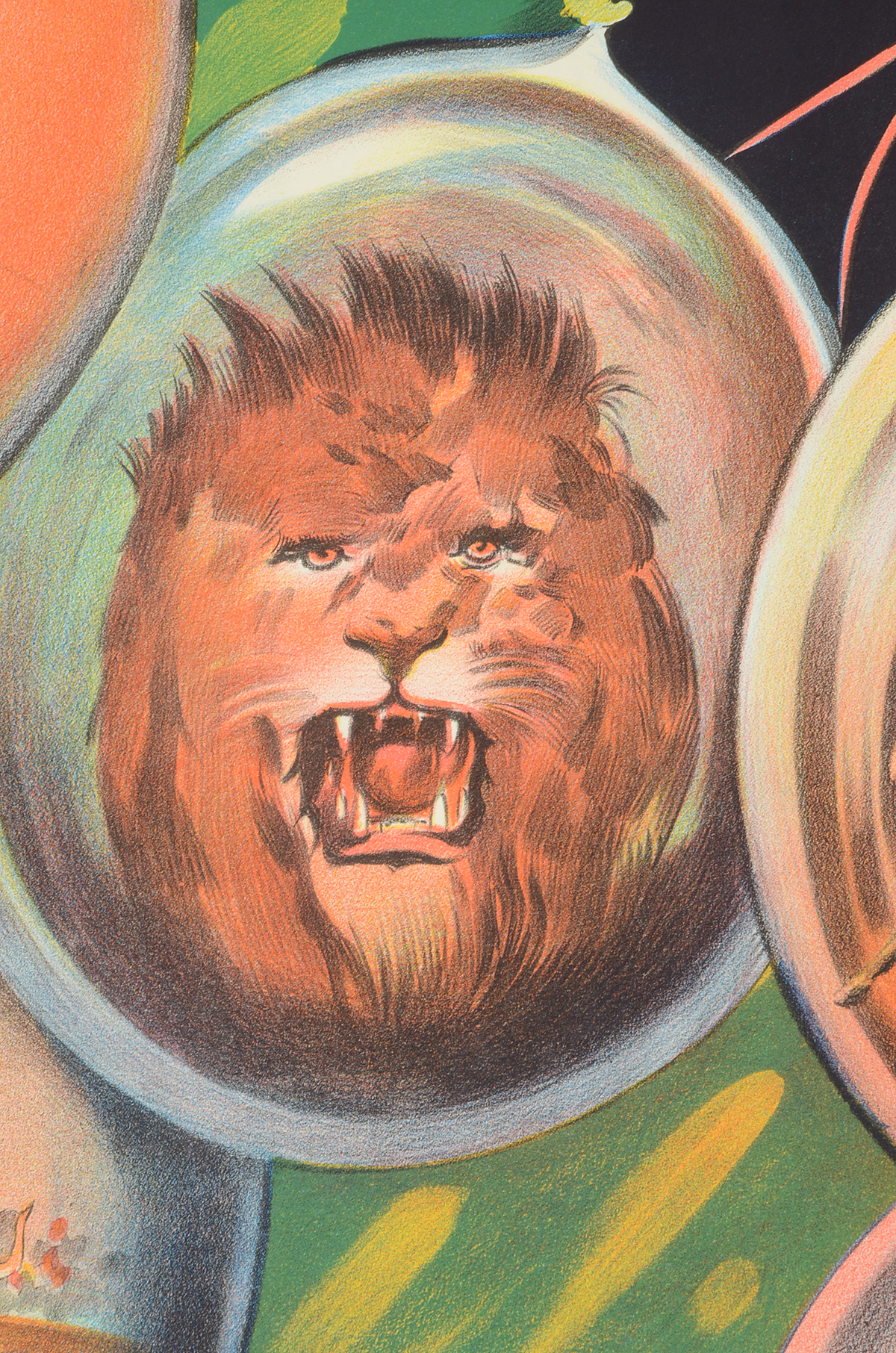 Original 1930s English Circus Clown Poster by Willson's Show Printers