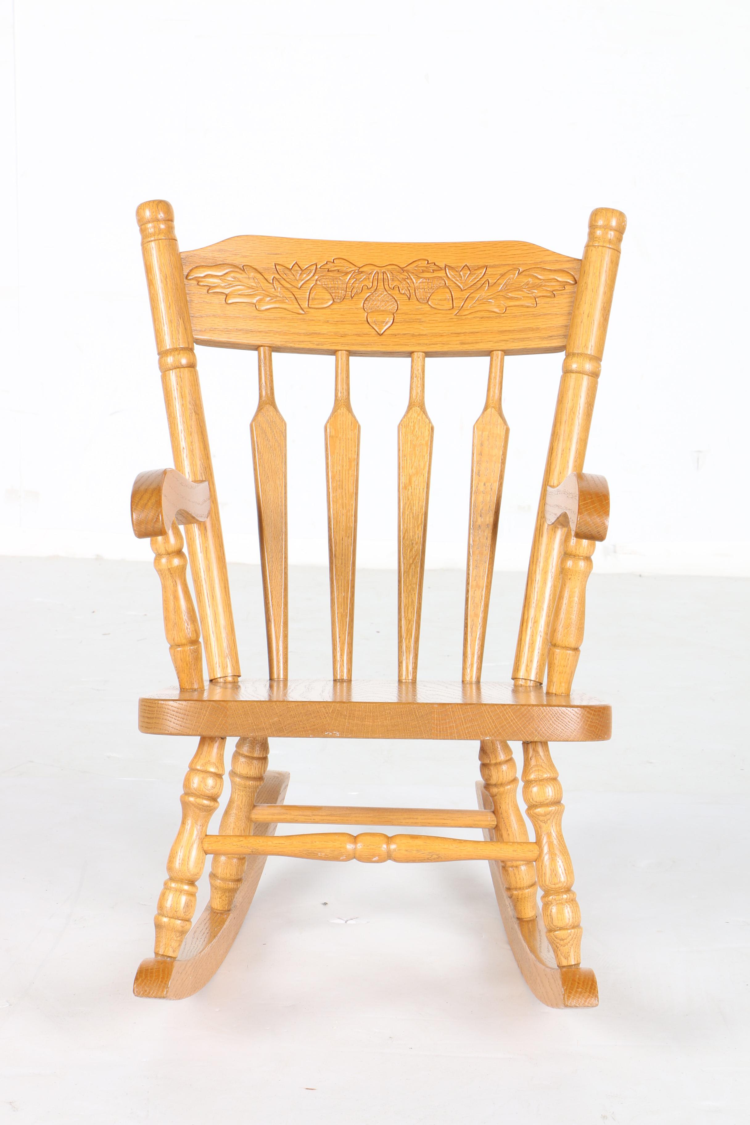 Children's Oak Rocking Chair