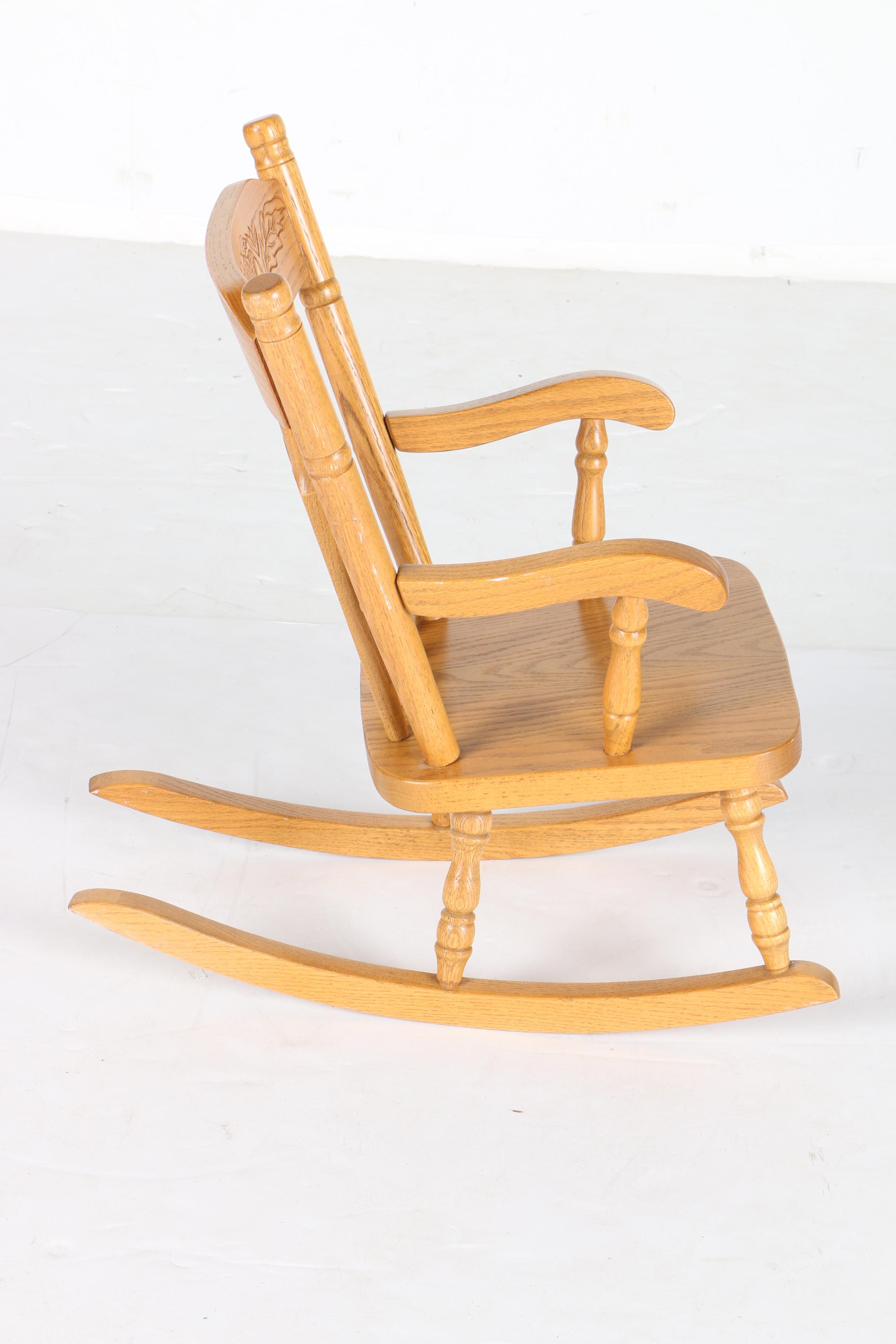 Children's Oak Rocking Chair