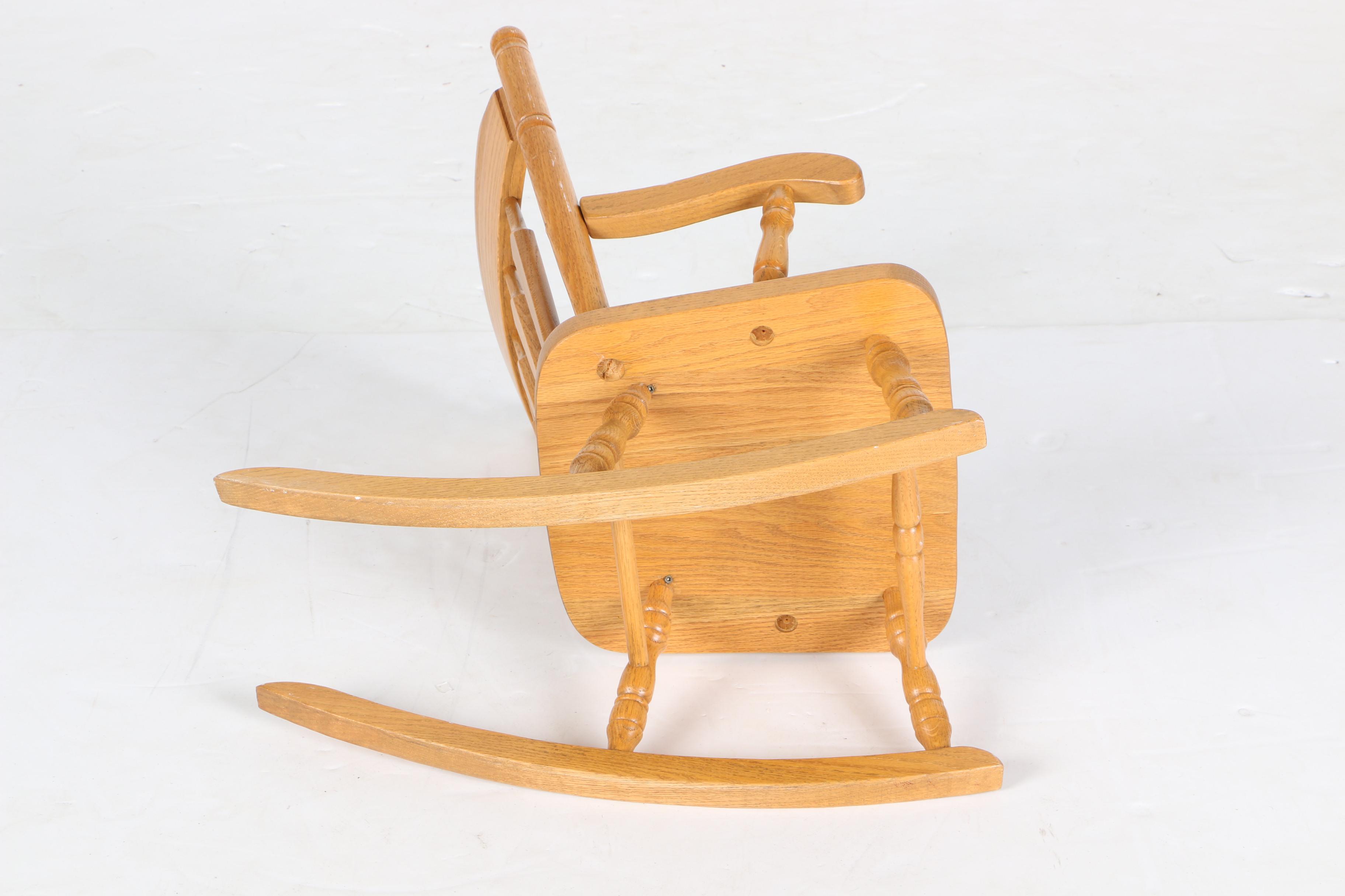 Children's Oak Rocking Chair