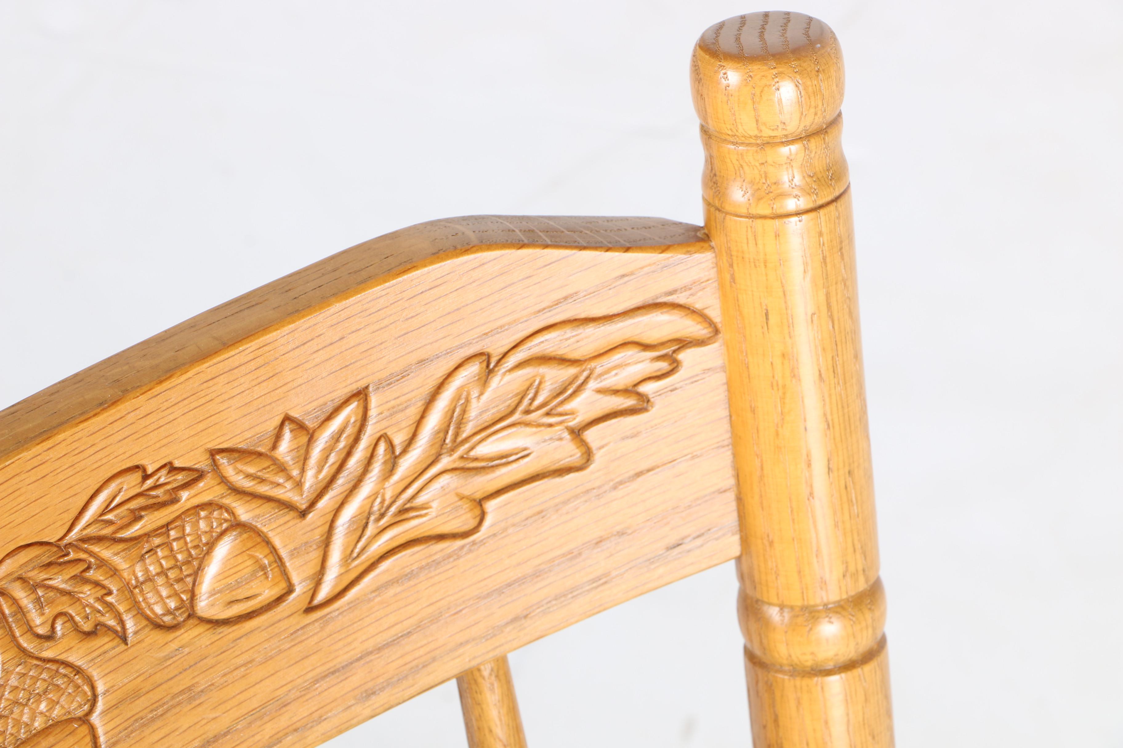 Children's Oak Rocking Chair