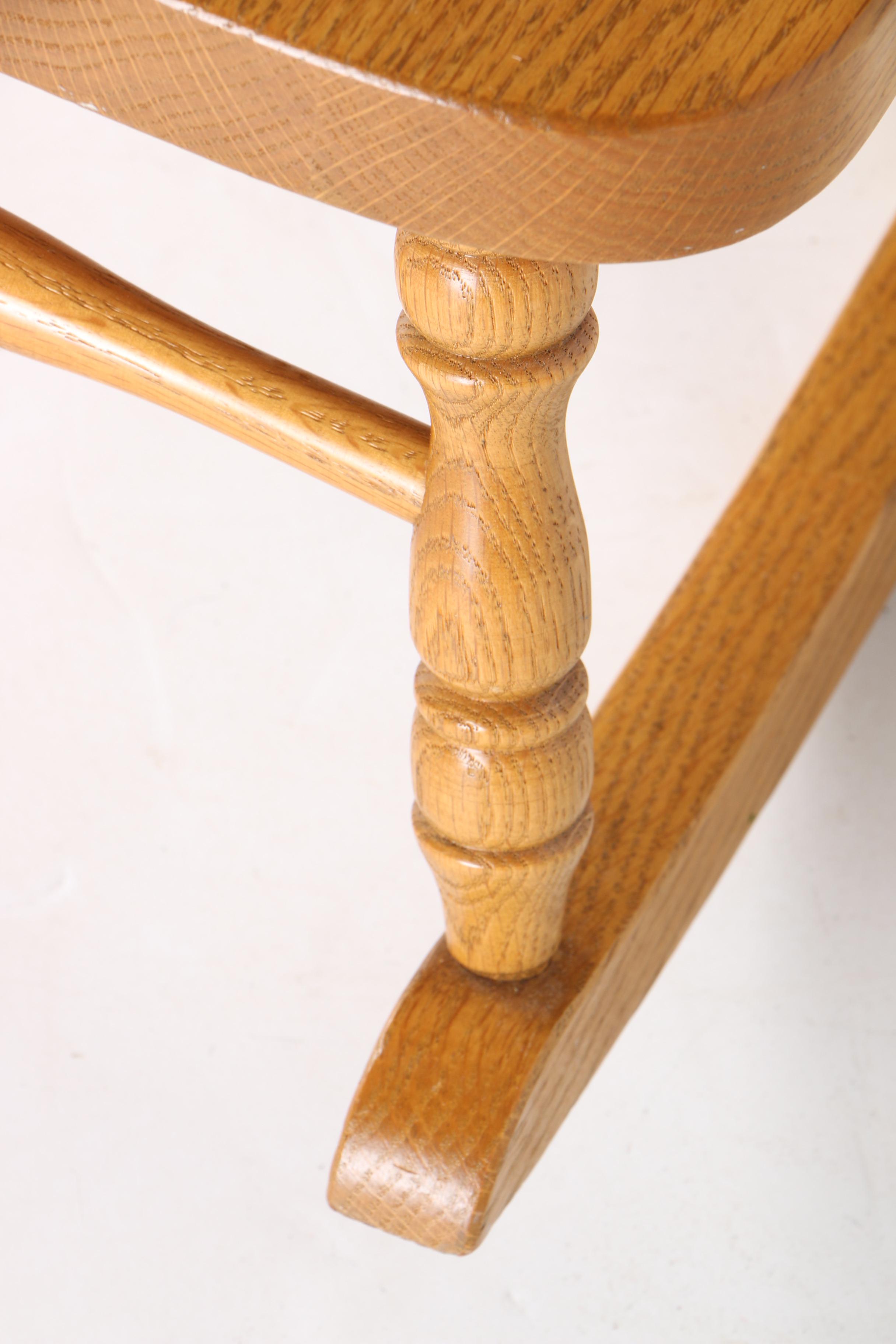 Children's Oak Rocking Chair
