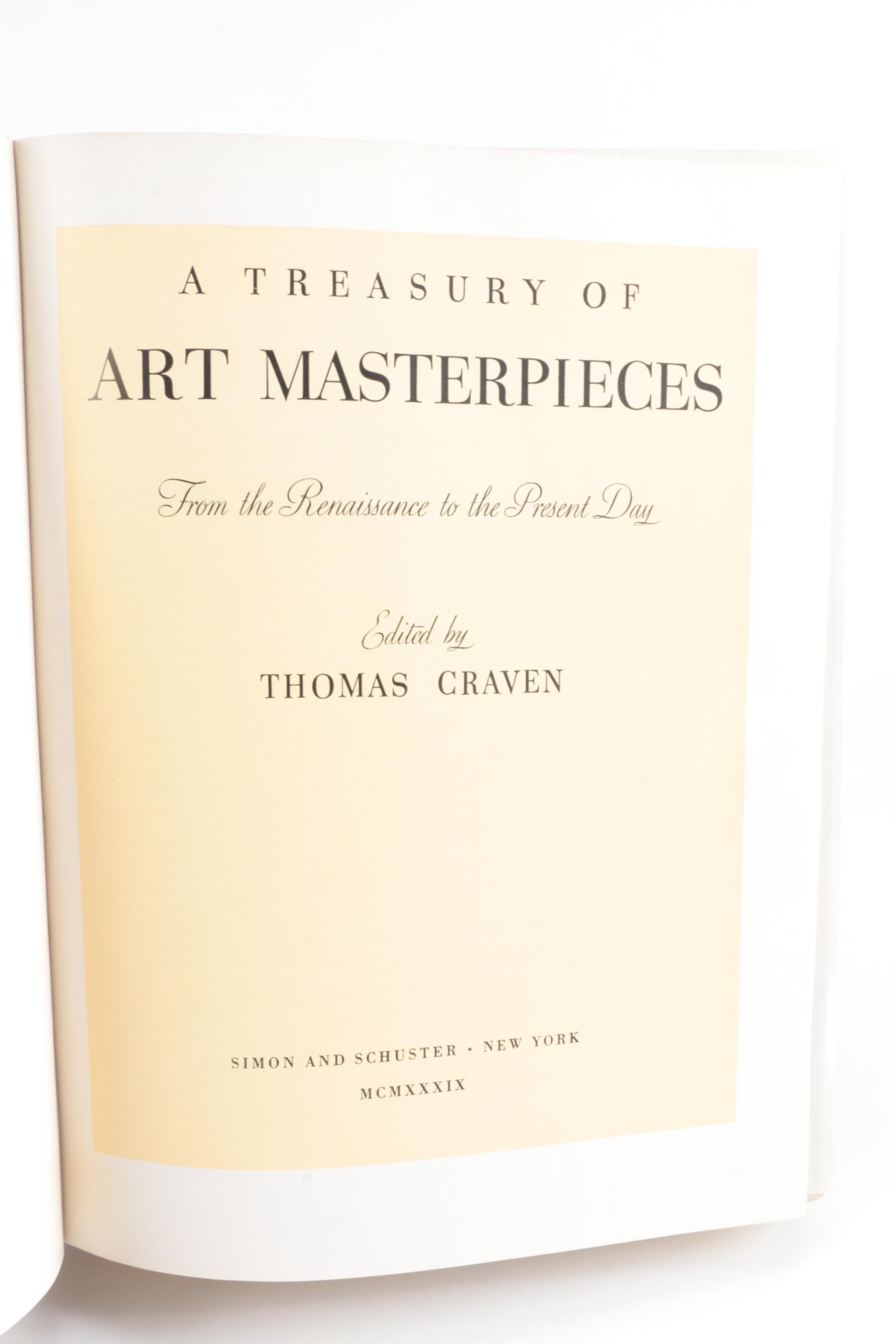 "A Treasury of Art Masterpieces" & "Roses" Art Books