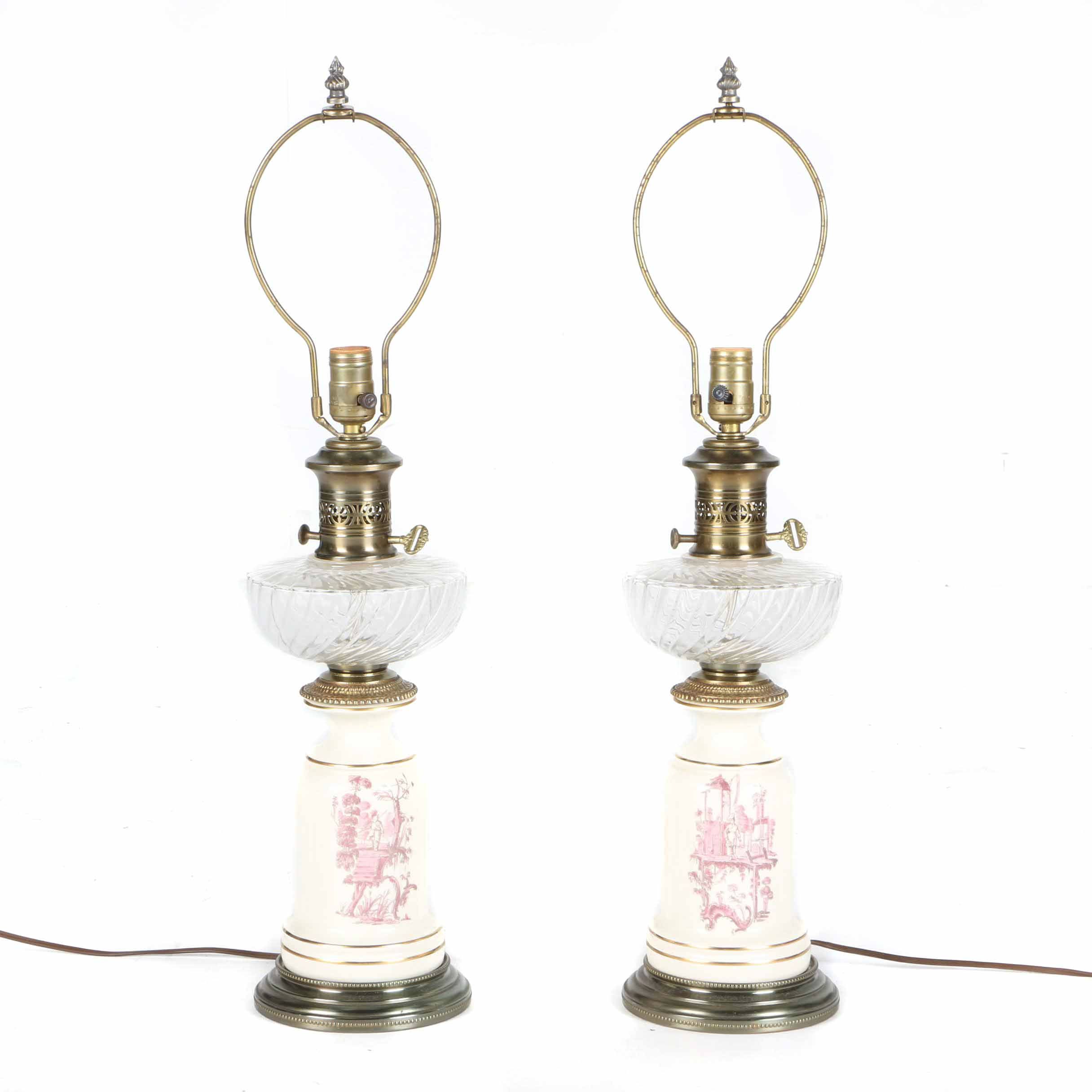 Glass and Ceramic Scenic Lamps