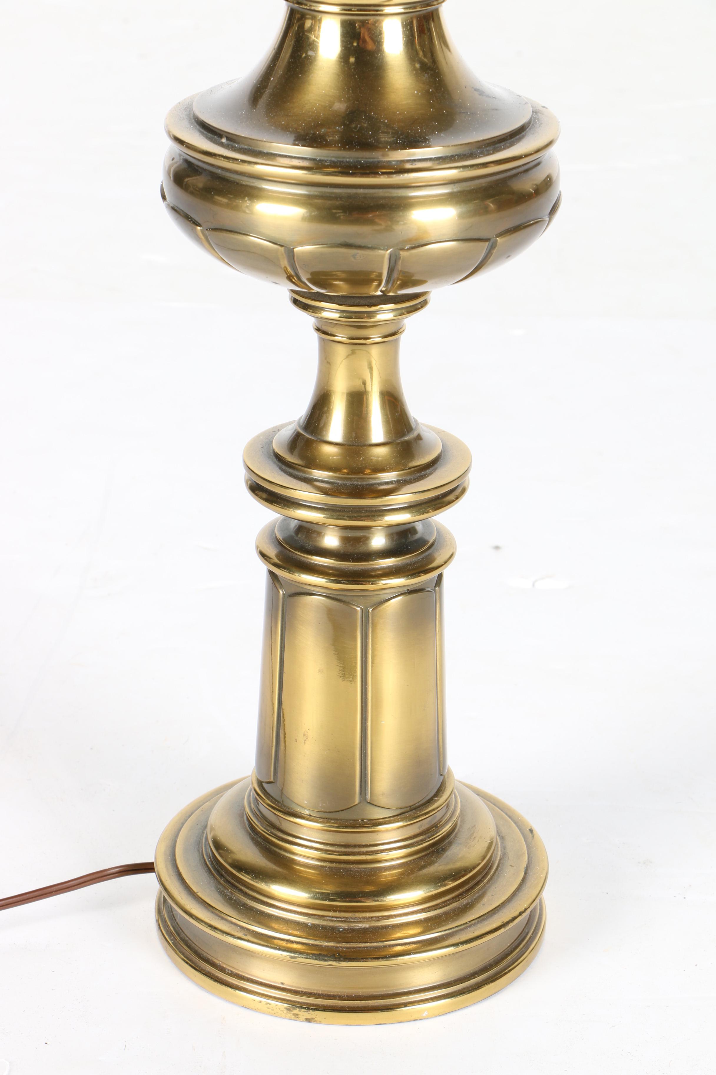 Brass Torch Style Table Lamp
