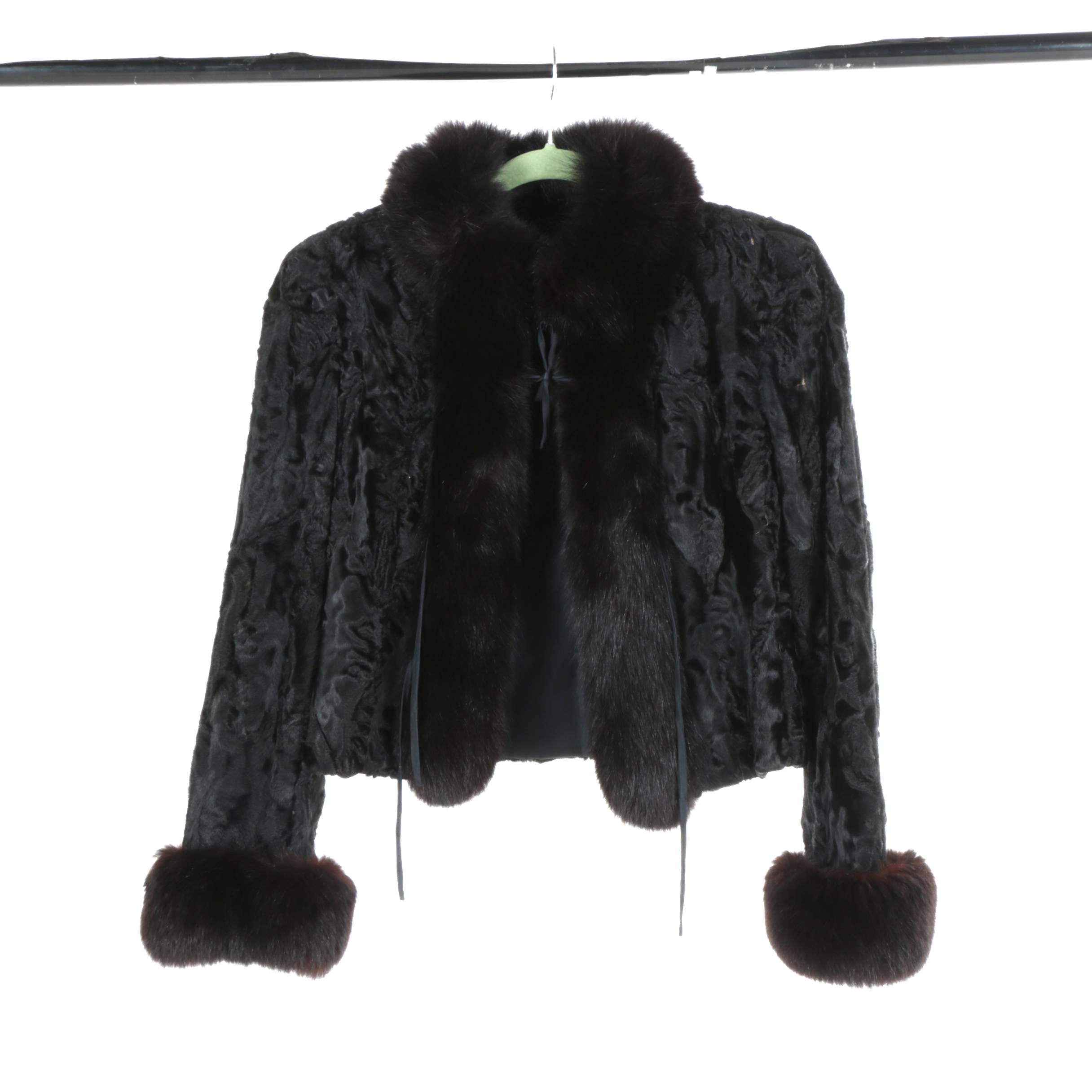 McAlpin's Broadtail Lamb and Fox Trim Jacket