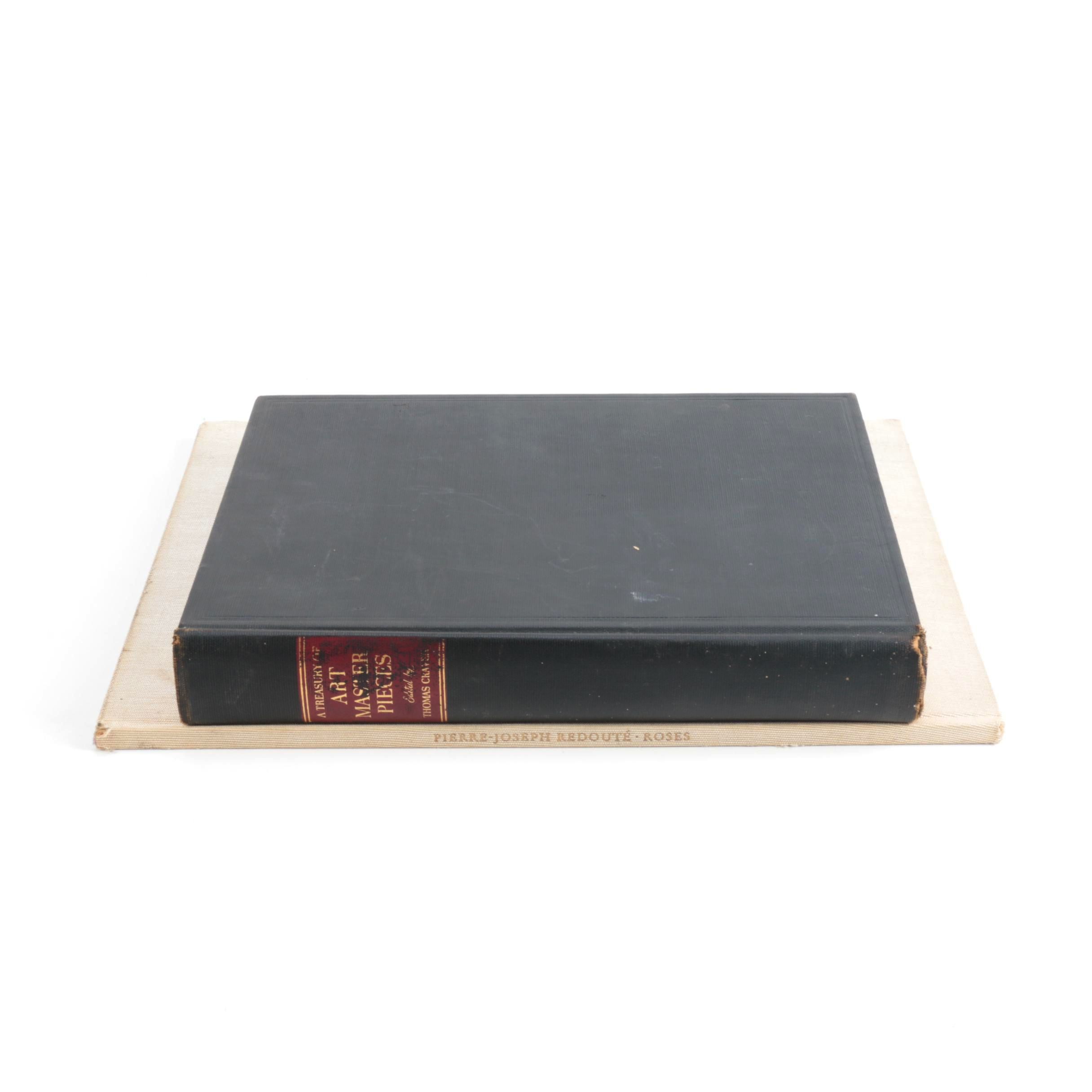 "A Treasury of Art Masterpieces" & "Roses" Art Books