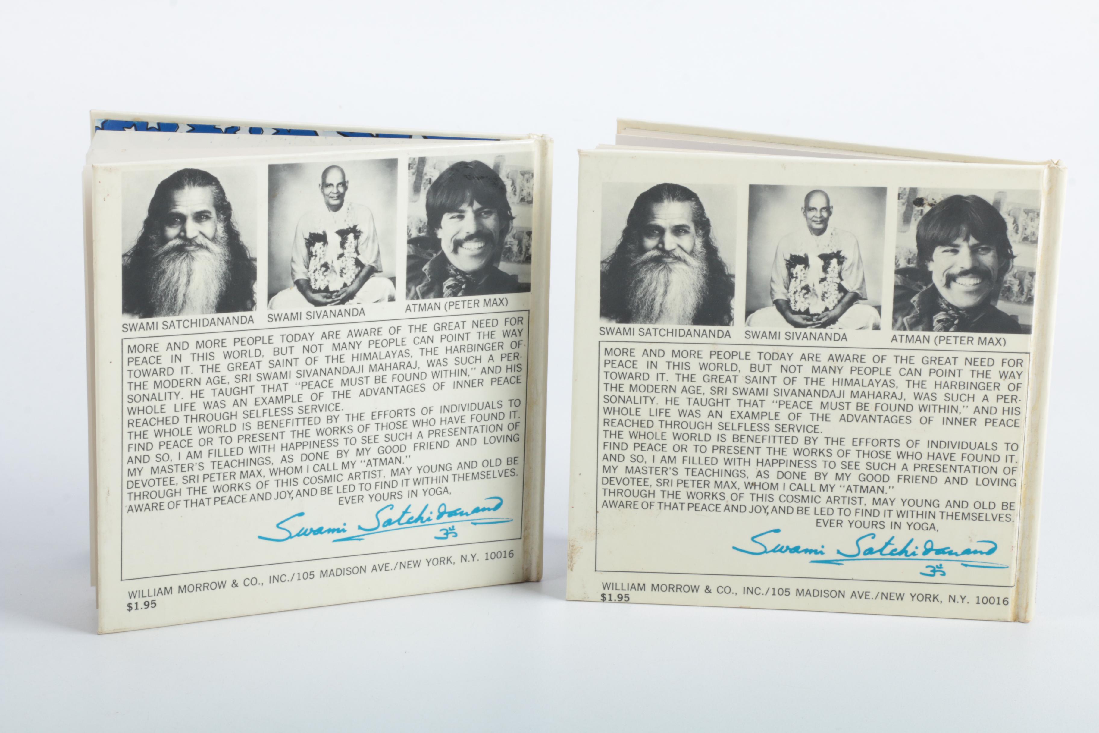 1970 First Edition Peter Max and Swami Sivananda "God" and "Love" Books