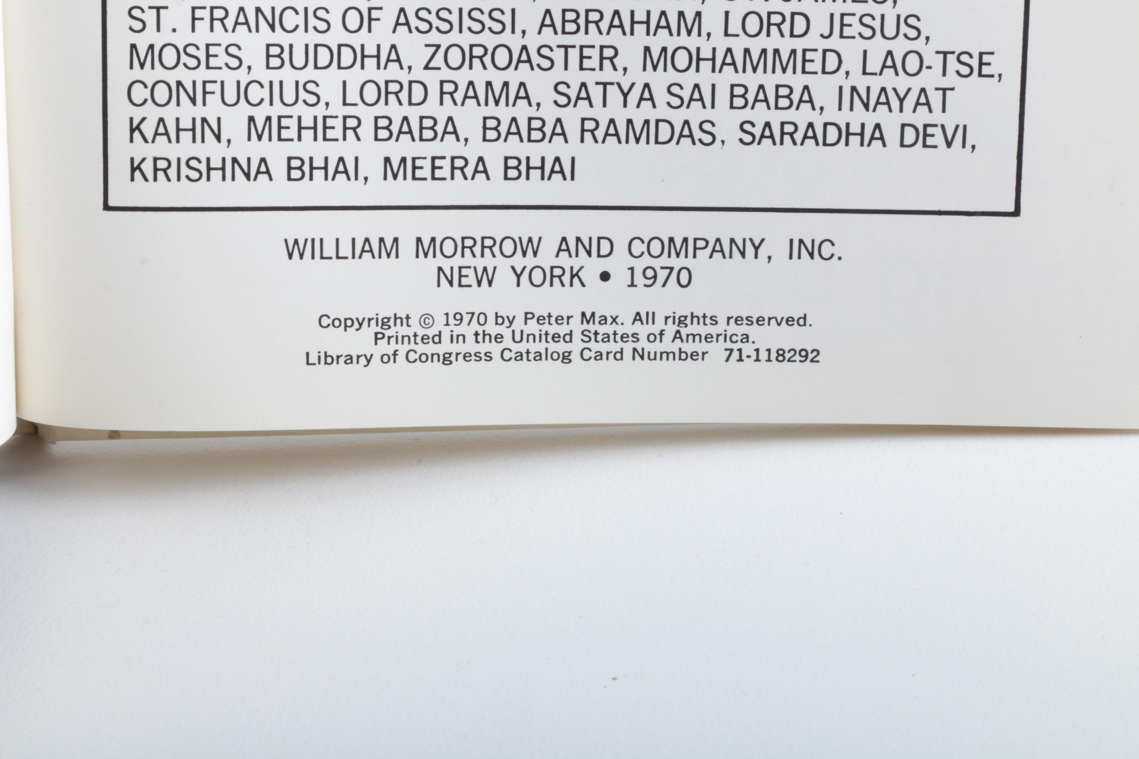 1970 First Edition Peter Max and Swami Sivananda "God" and "Love" Books