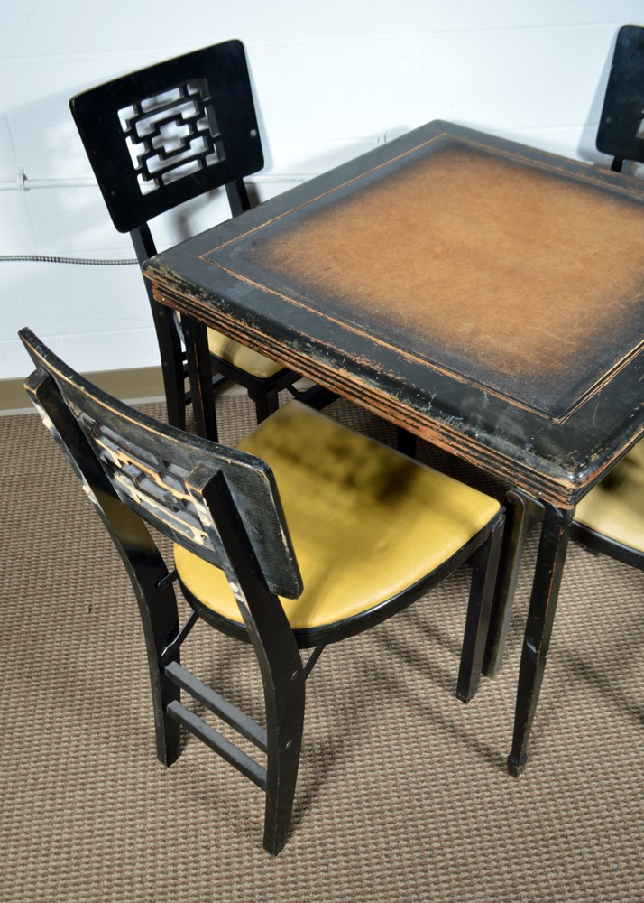 Vintage Stakmore Folding Table and Chairs